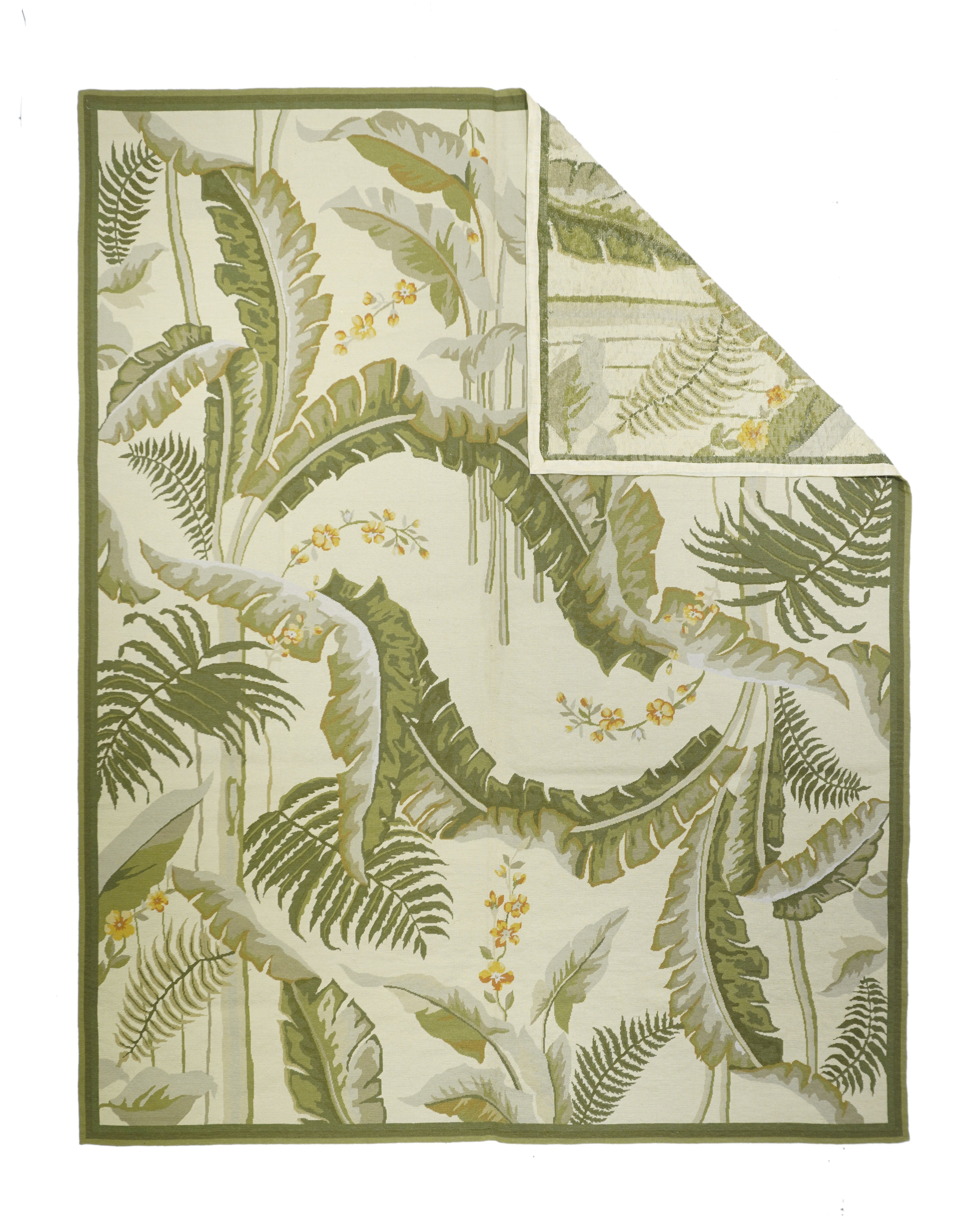 French Aubusson Design Rug 7'10'' x 9'11''