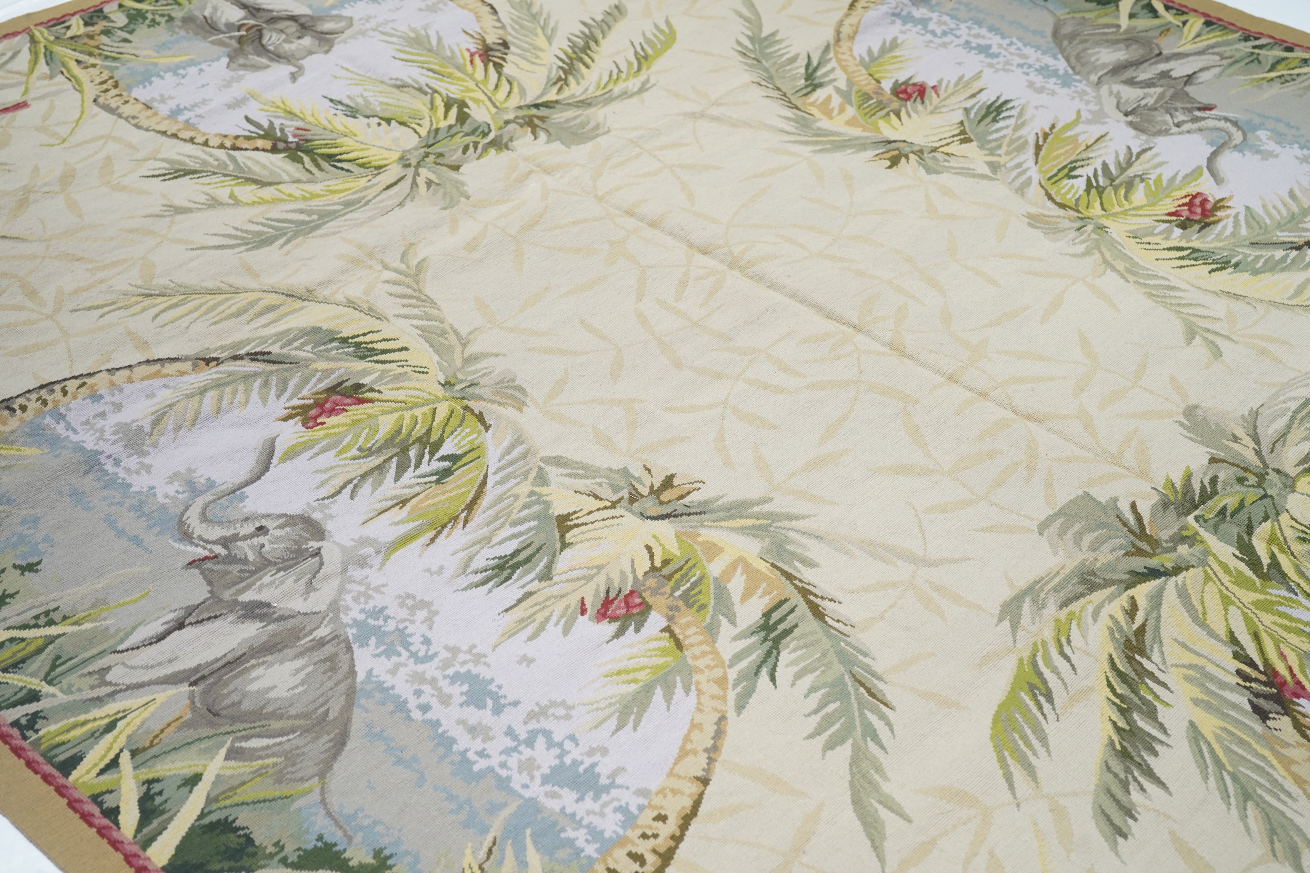 French Aubusson Design Rug 7'10'' x 9'11''
