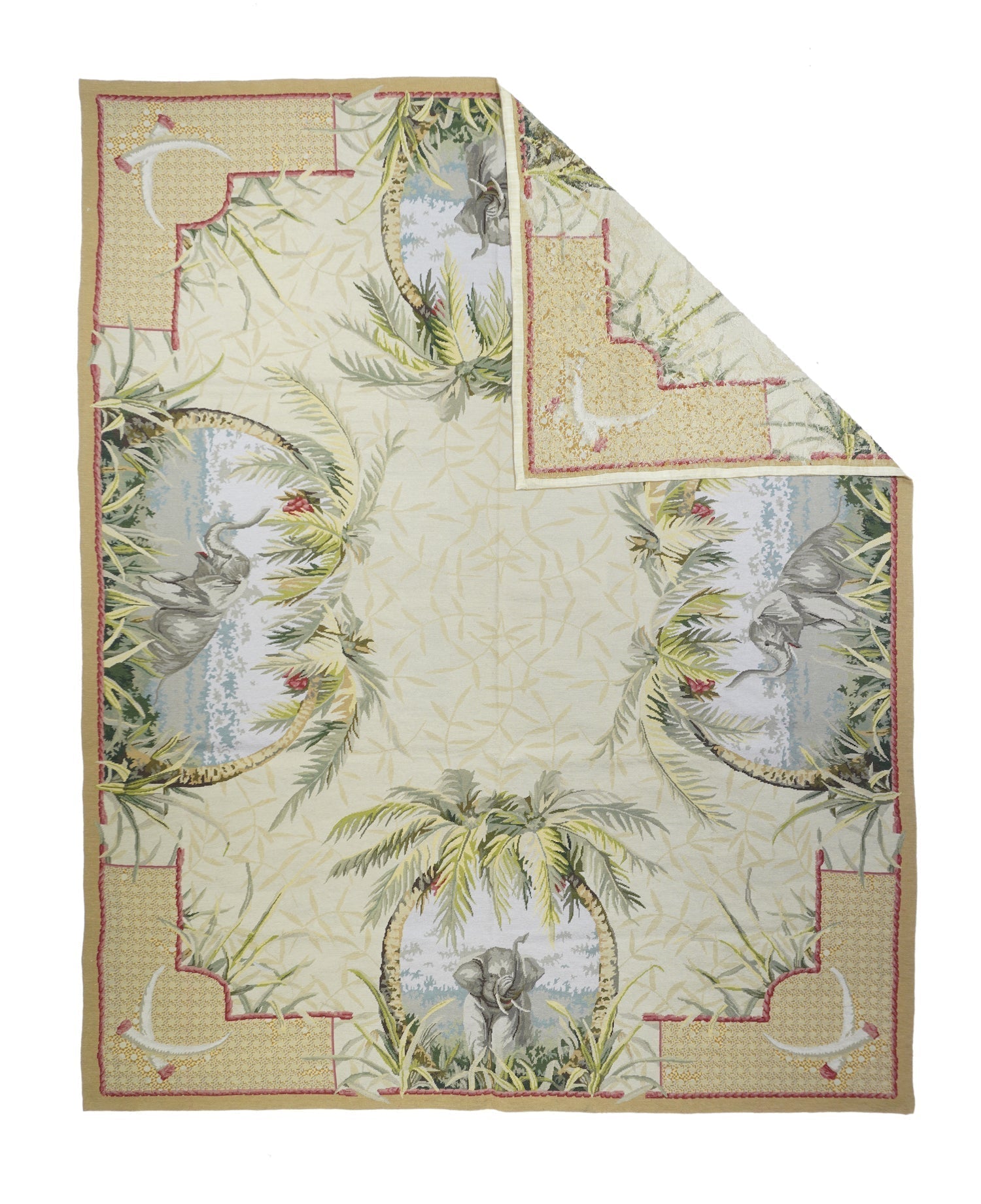 French Aubusson Design Rug 7'10'' x 9'11''