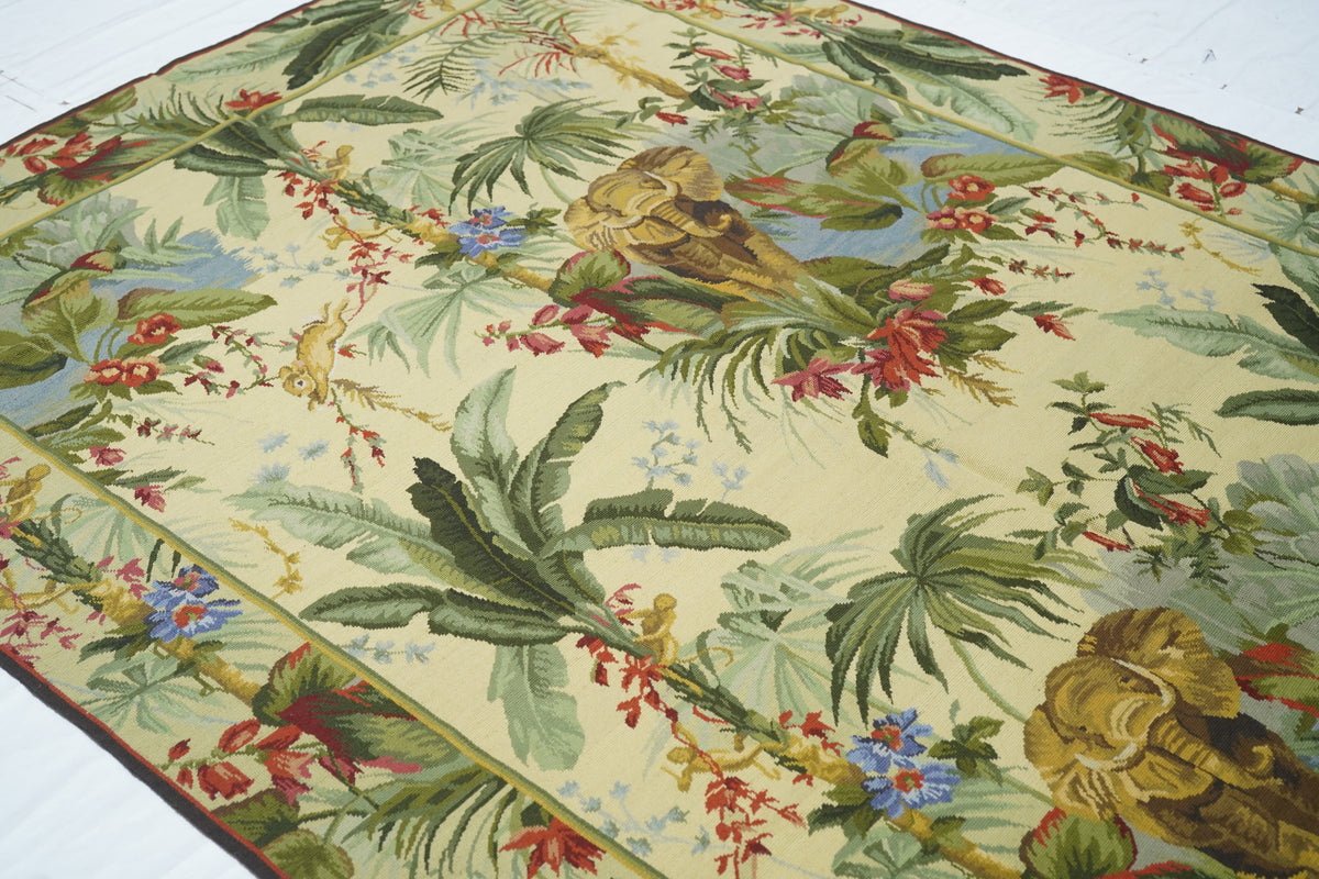 French Aubusson Design Rug 5'11'' x 8'11''