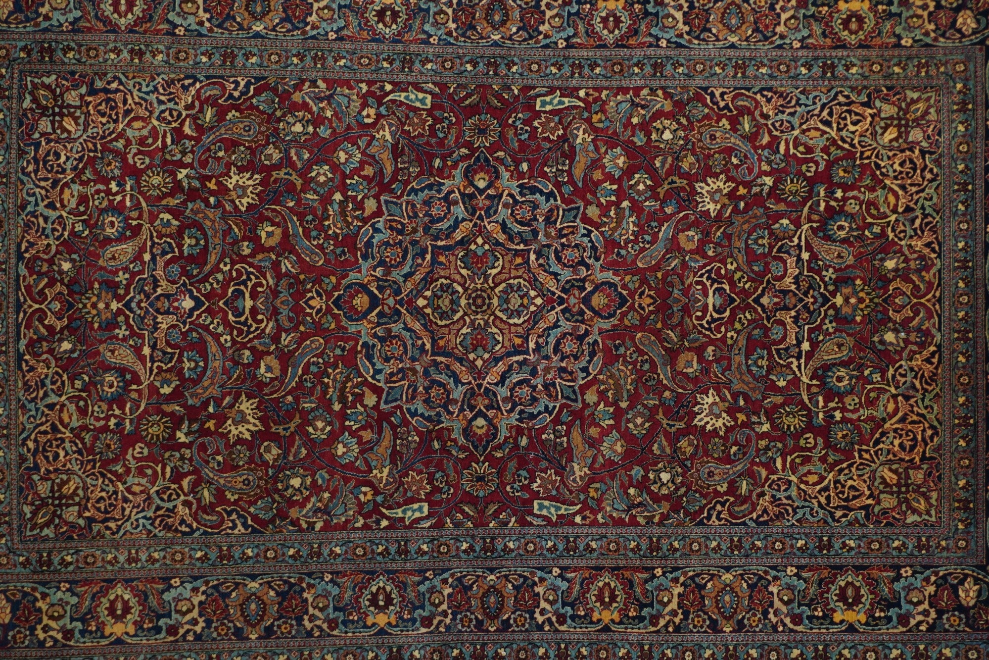 Antique Isfahan Rug 4'4'' x 7'2''