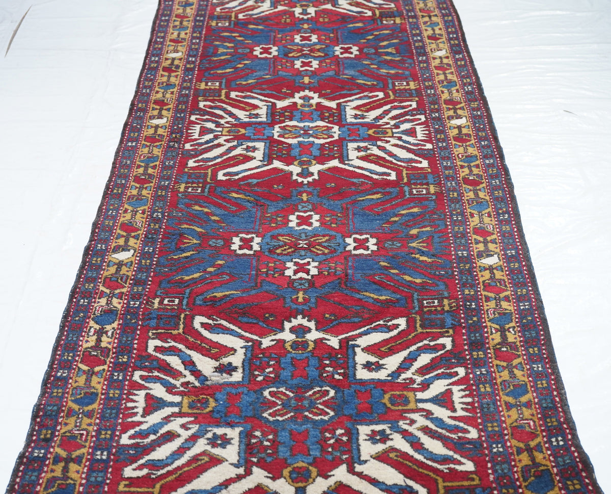 Antique Heriz Rug 3'8'' x 10'5''