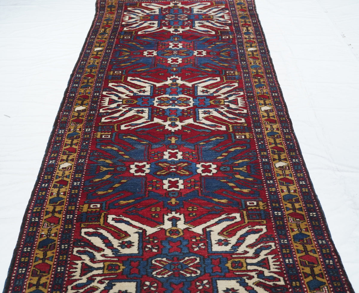 Antique Heriz Rug 3'8'' x 10'5''