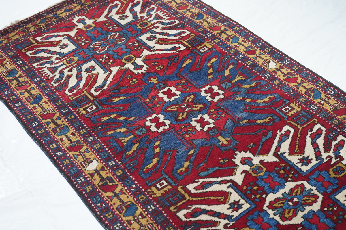 Antique Heriz Rug 3'8'' x 10'5''