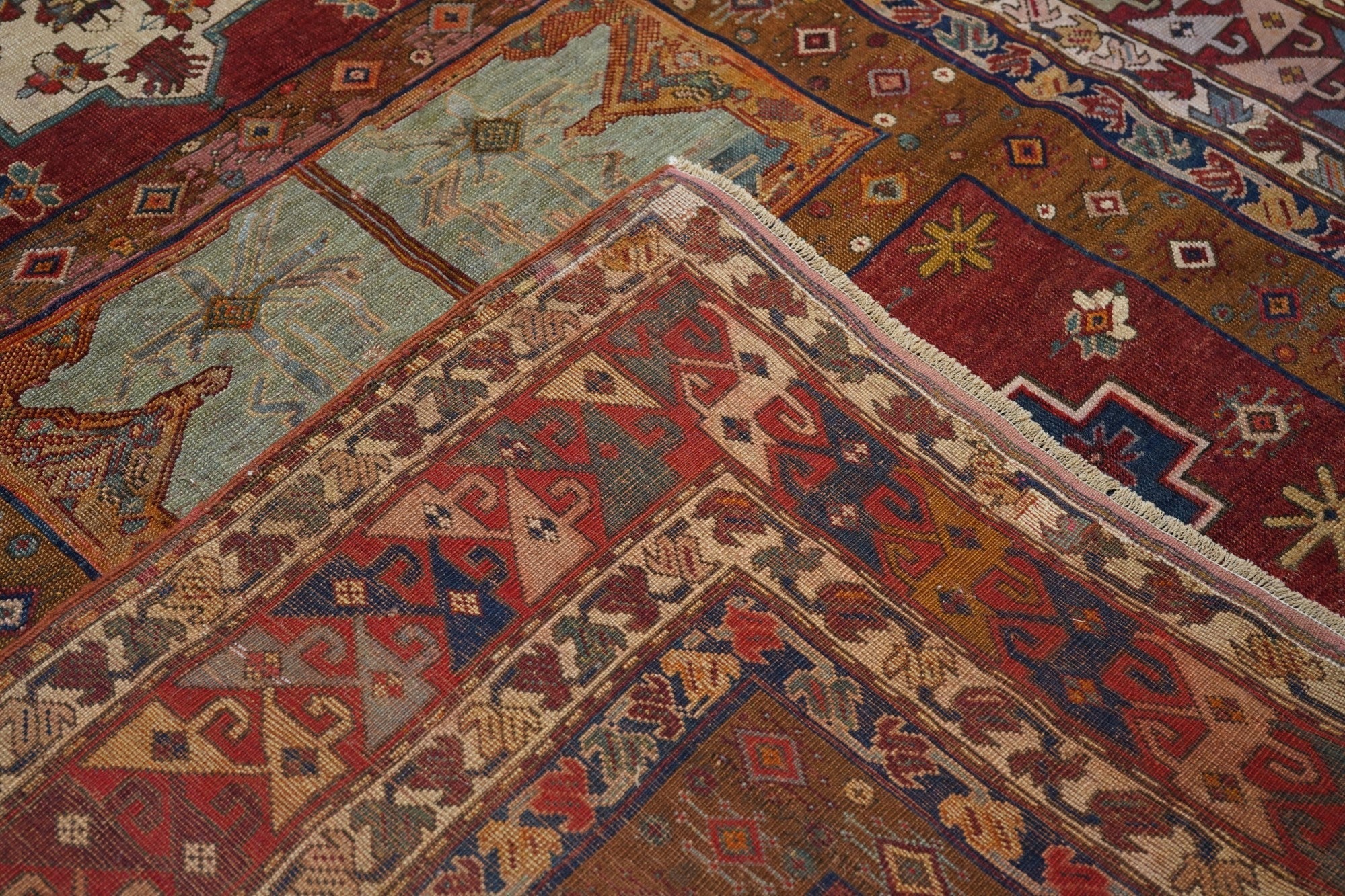Antique Caucasian Kazak Rug 5'10'' x 13'8''