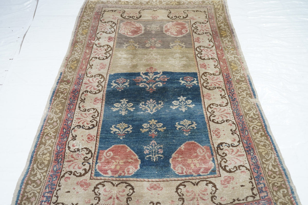Antique Turkish Angora Rug 3'6'' x 6'7''