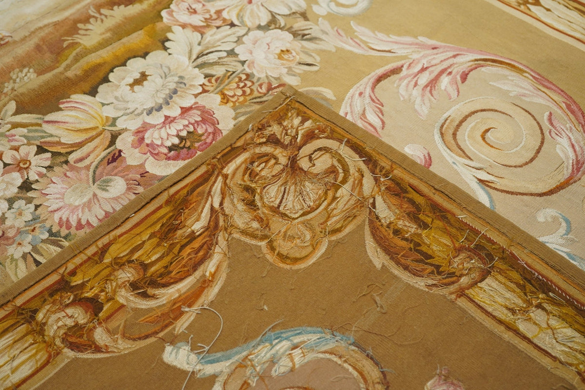 Antique French Tapestry 4'2'' x 10'2''