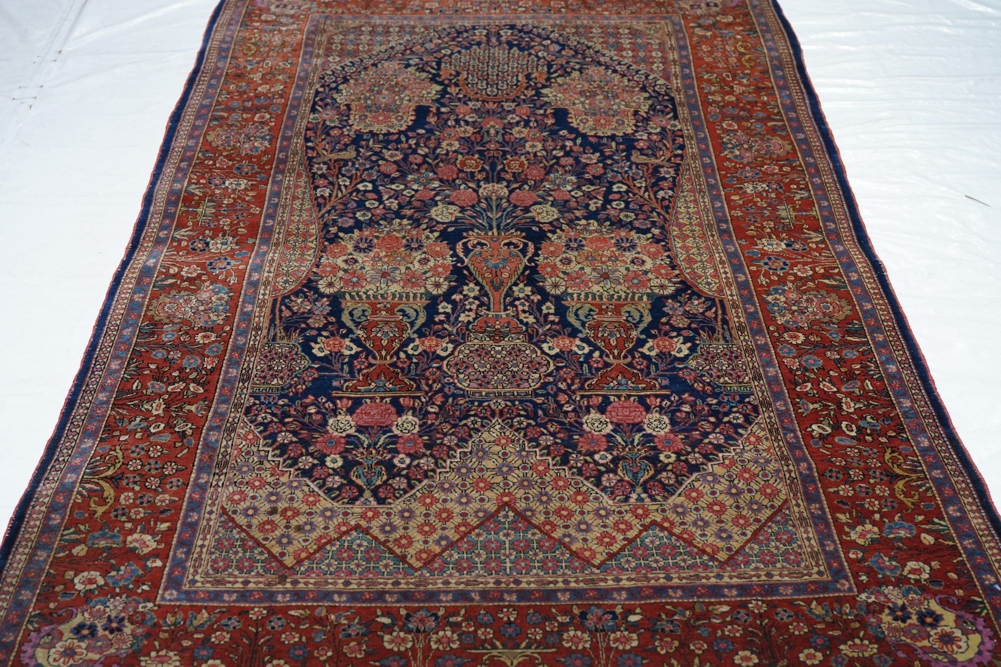 Fine Antique Dabir Kashan Rug 4'3'' x 7'0"