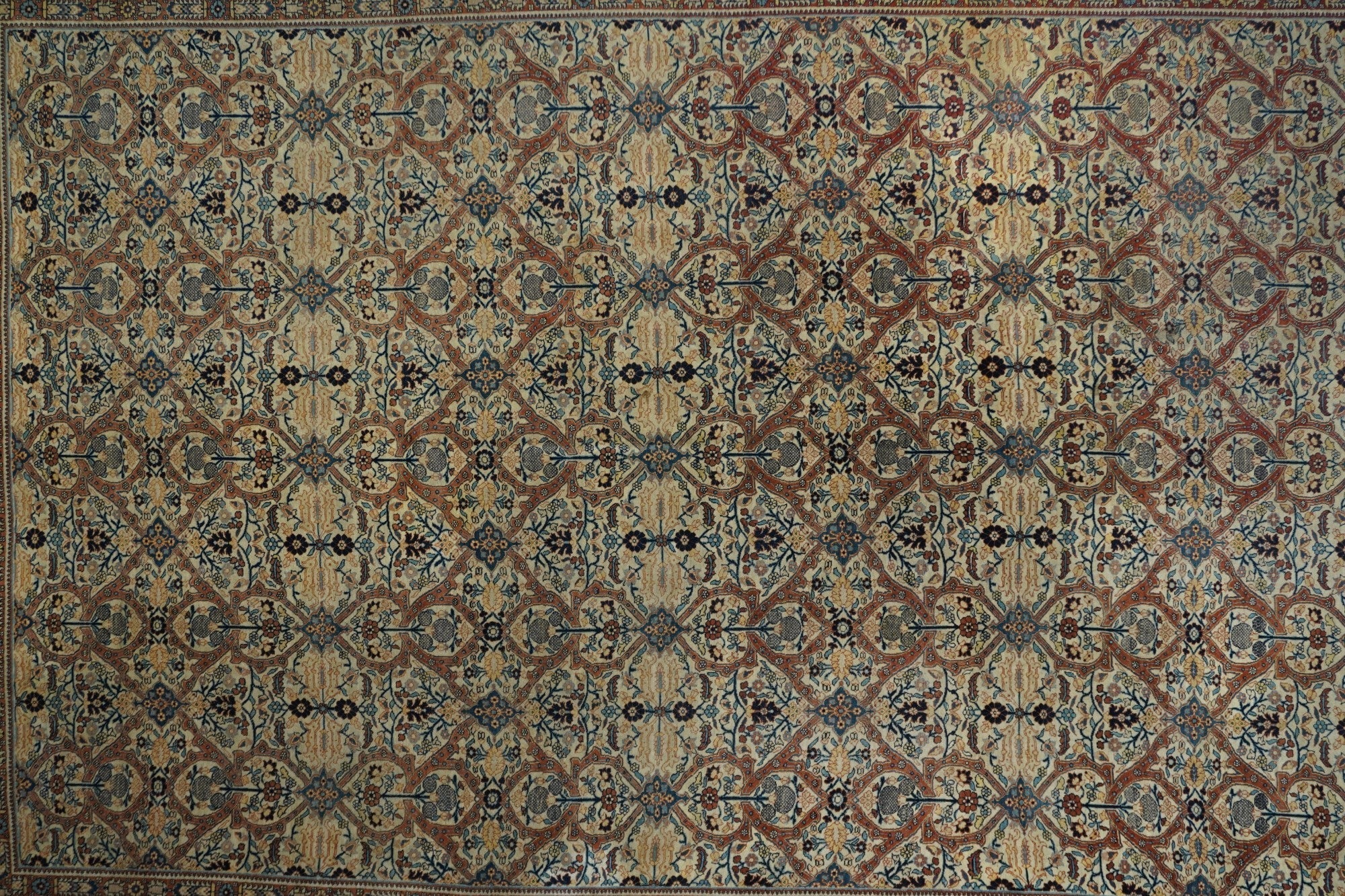 Antique Haji Jalili Tabriz Rug 9'1'' x 12'10''