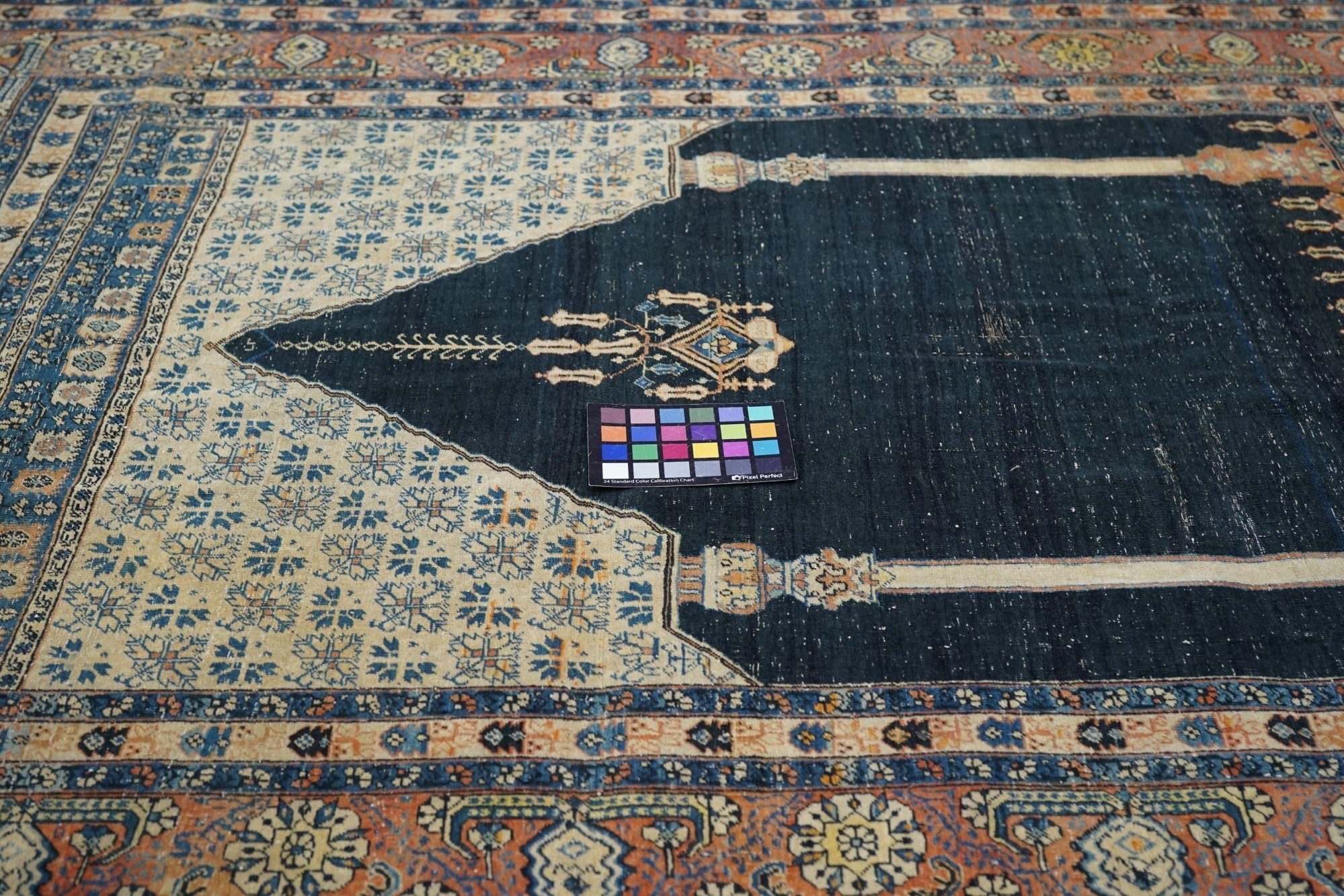 Antique Tabriz Rug 4'5'' x 5'9''