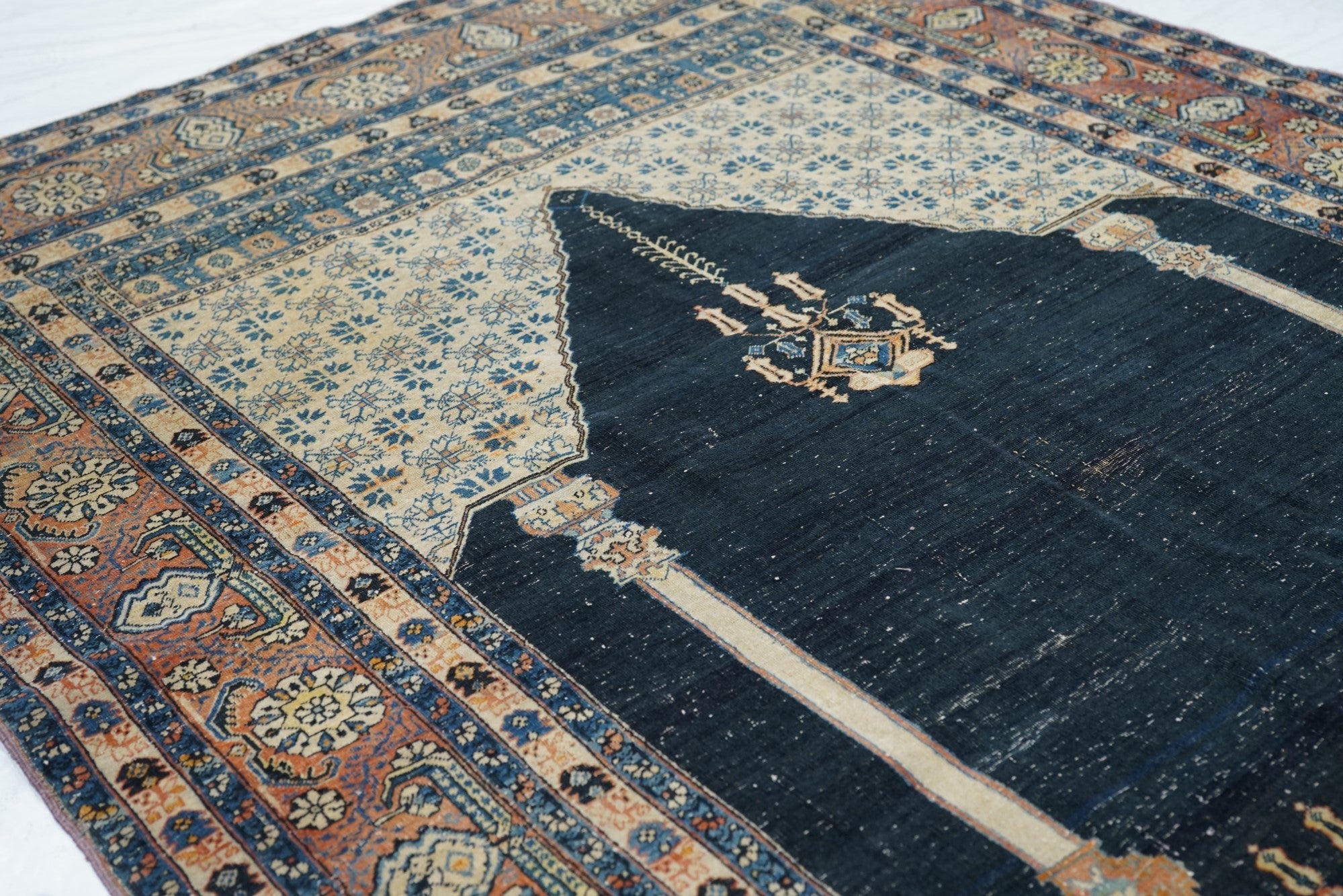 Antique Tabriz Rug 4'5'' x 5'9''