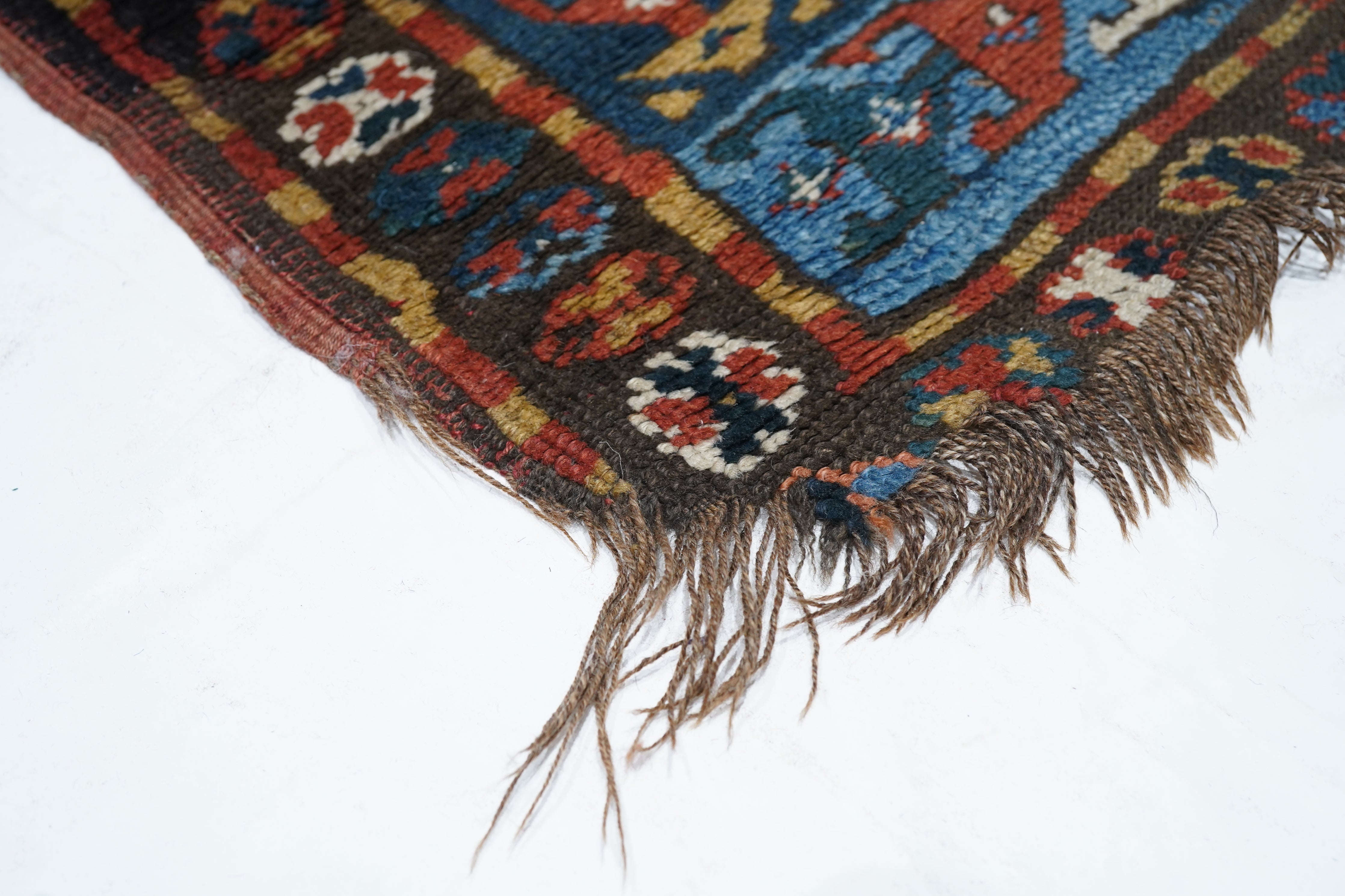 Antique Caucasian Kazak Rug 4'0" x 8'1''
