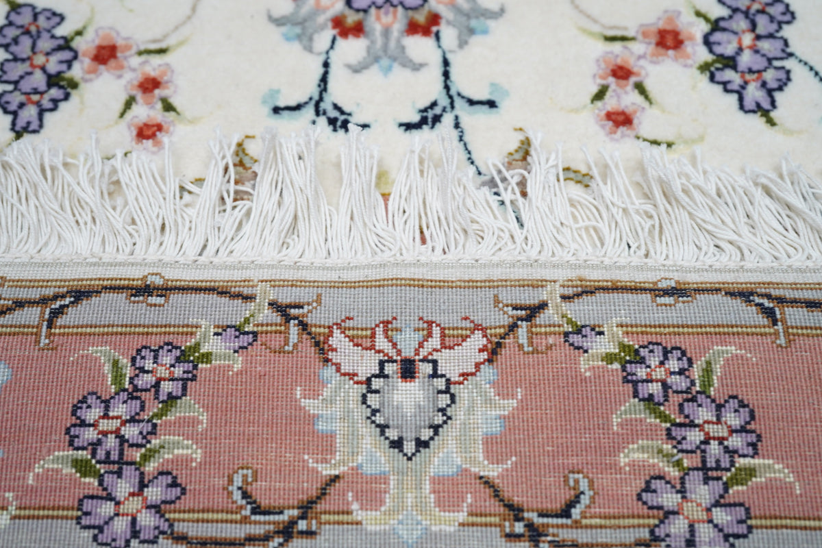 Extremely Fine Tabriz Woven by the Artist Master Weaver. Wool & Silk Runner 2'9'' x 13'4''