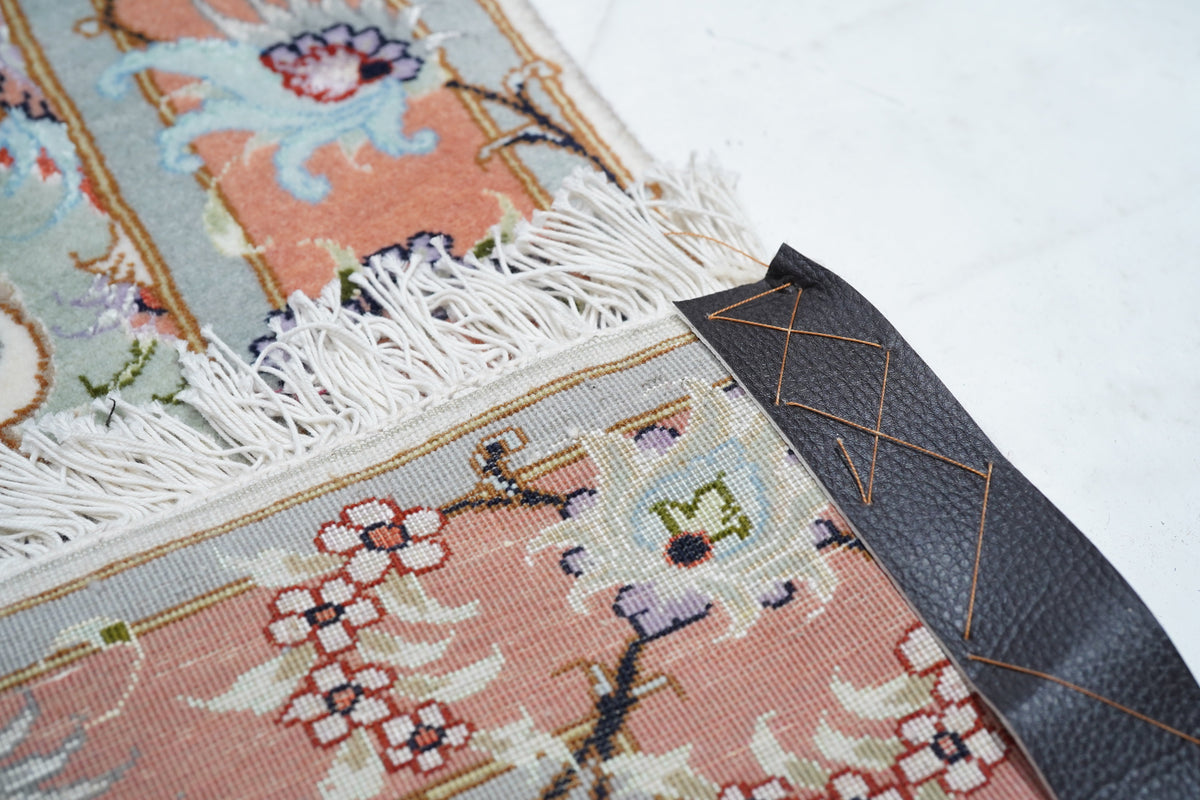 Extremely Fine Tabriz Woven by the Artist Master Weaver. Wool & Silk Runner 2'9'' x 13'4''
