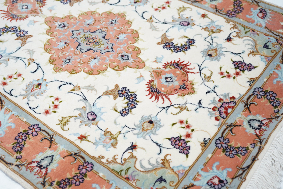 Extremely Fine Tabriz Woven by the Artist Master Weaver. Wool & Silk Runner 2'9'' x 13'4''