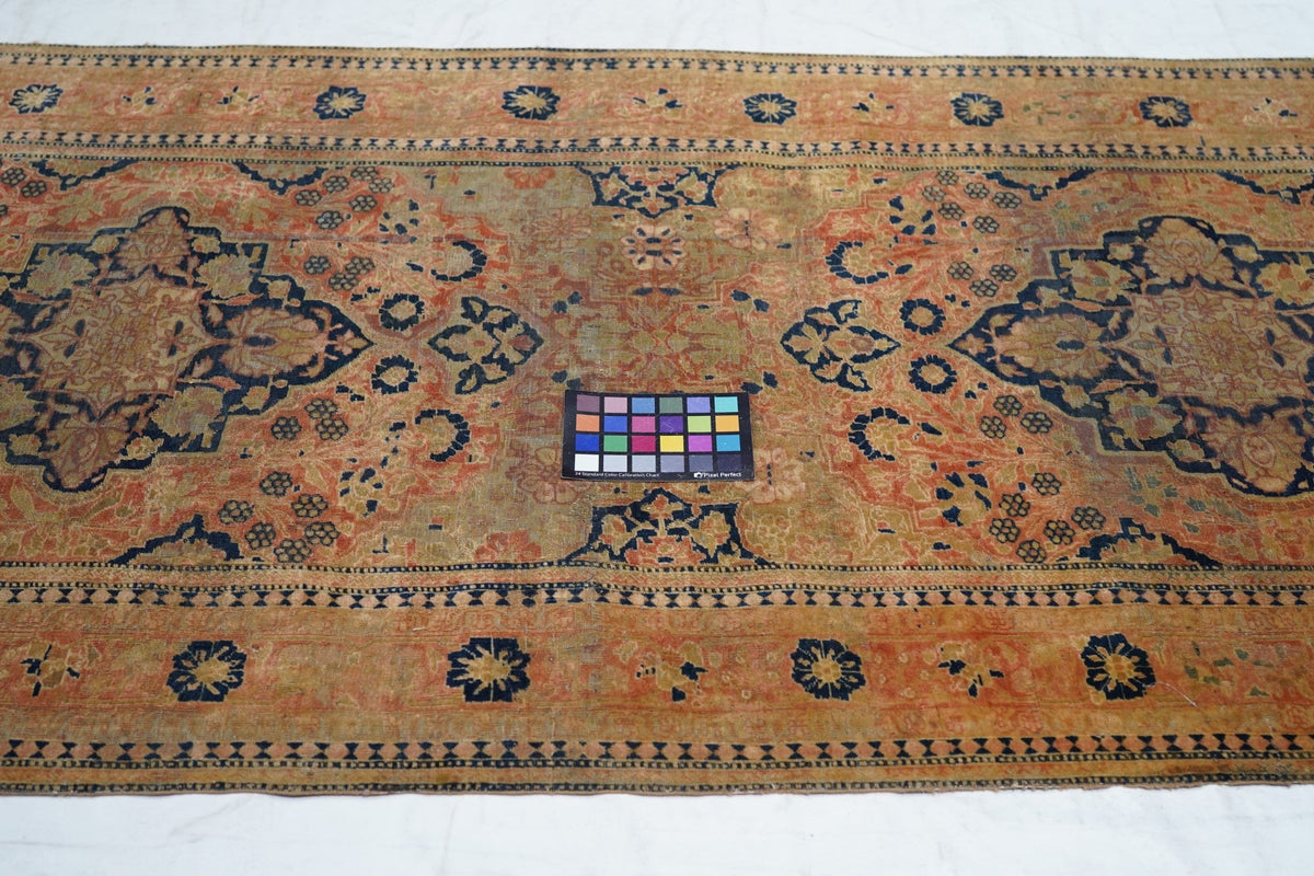 Antique Mohtasham Kashan Runner 3'1'' x 12'10''