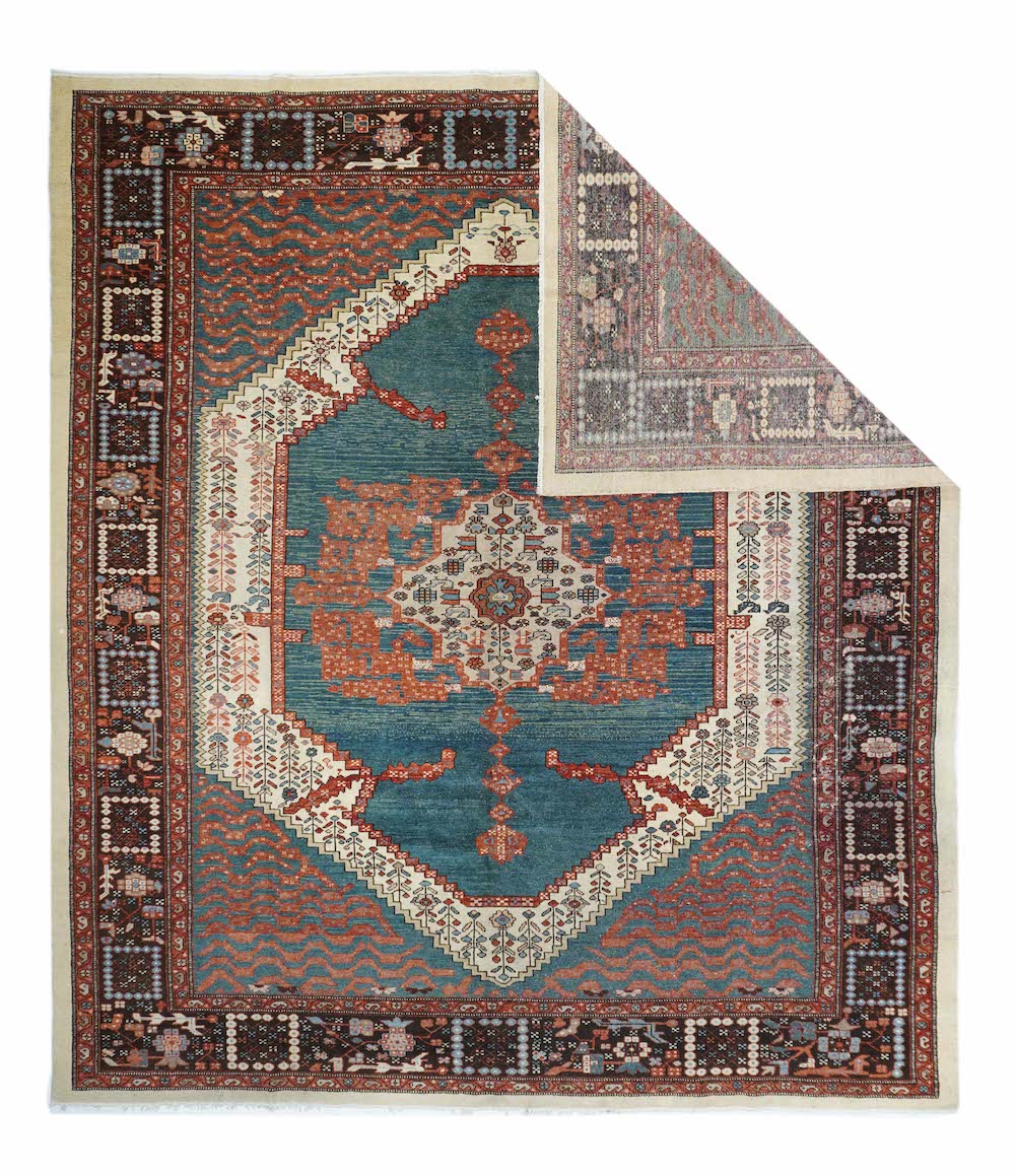 Antique Bakhshayesh Rug 8'8'' x 9'9''