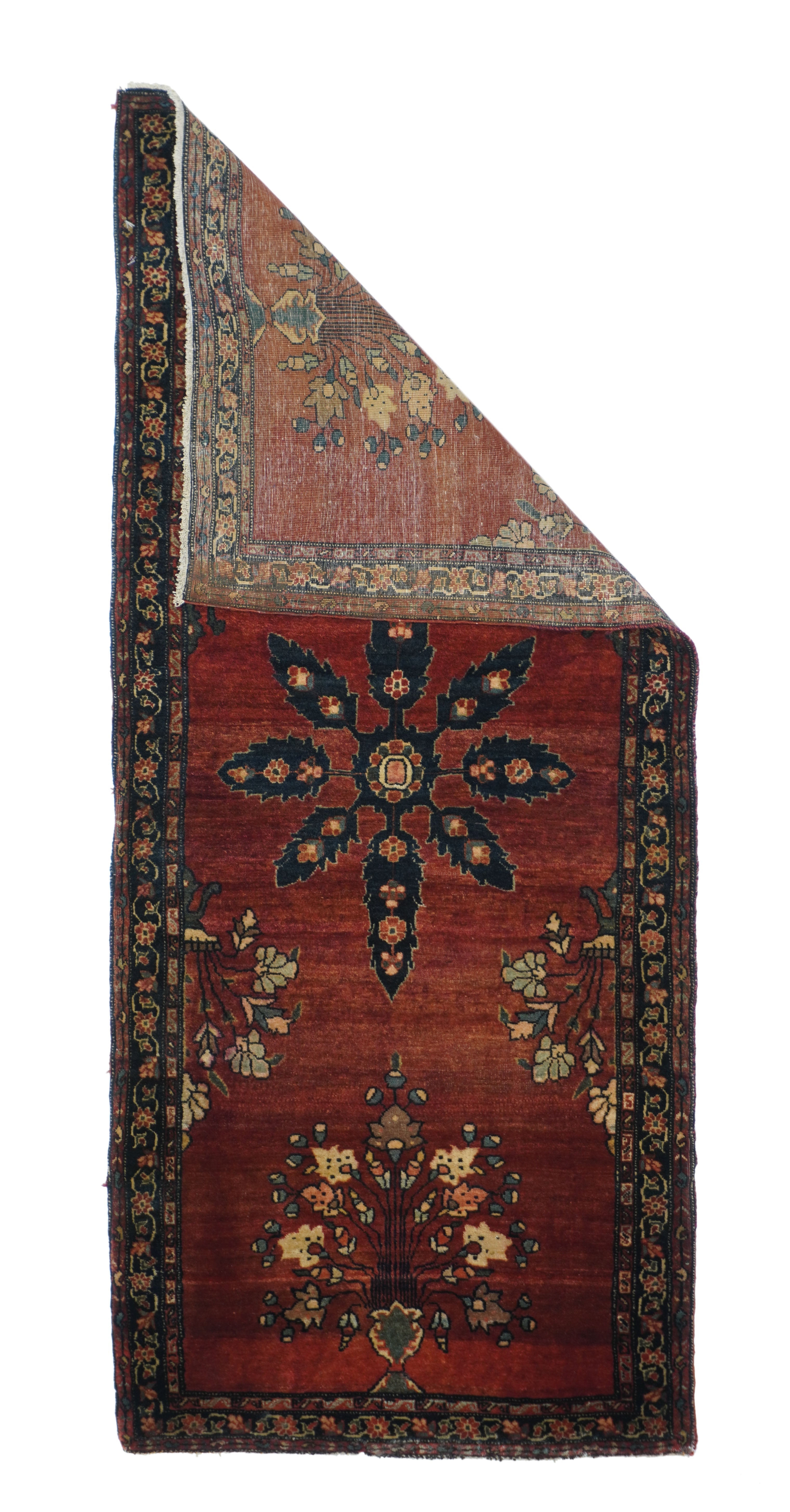 Antique Sarouk Rug 2'1'' x 4'10''