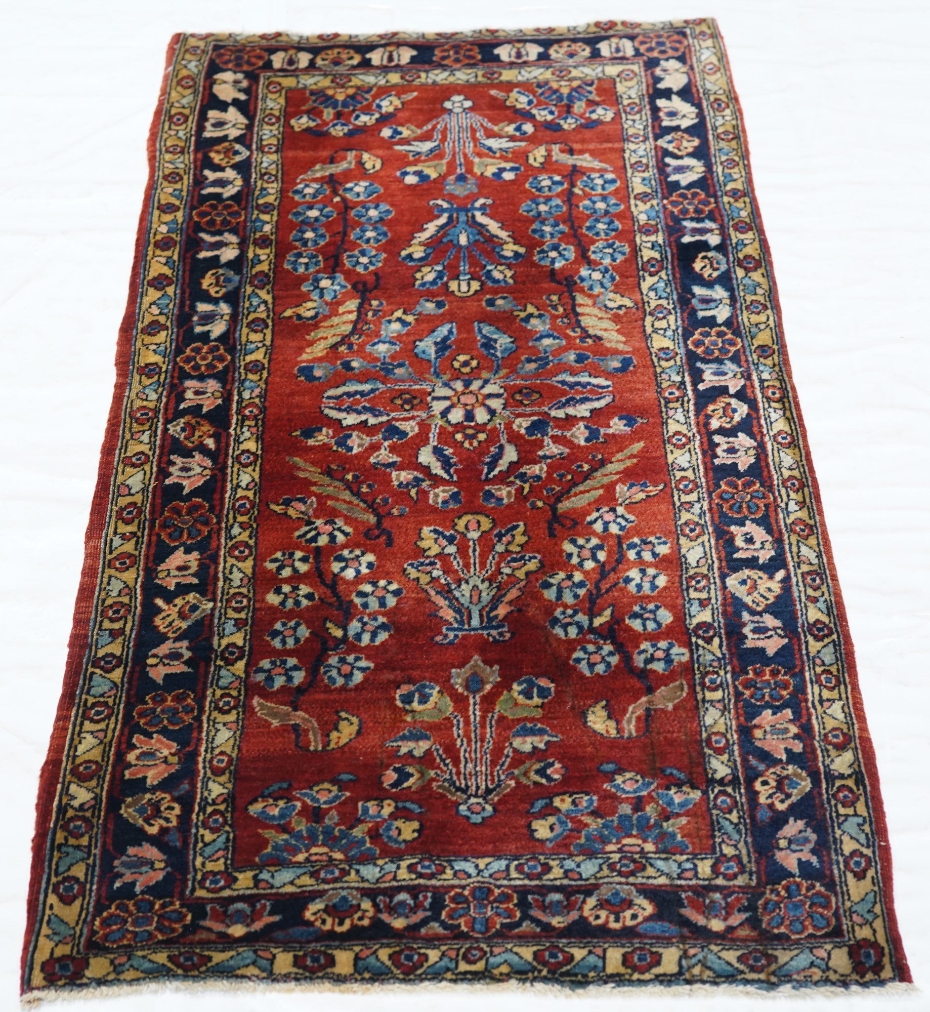 Antique Mohajeran Sarouk Rug 2'0" x 4'0"