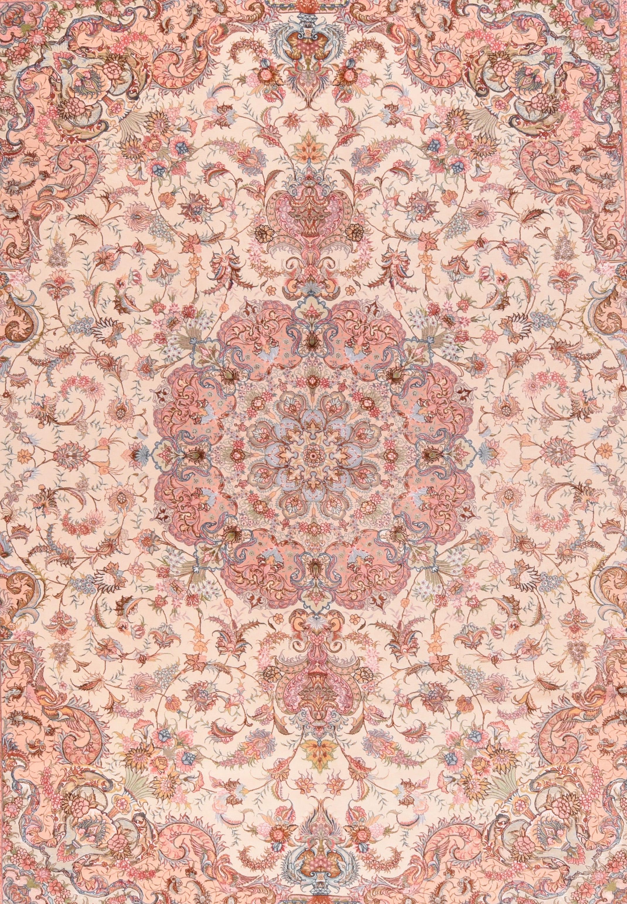 Extremely Fine Vintage Tabriz Rug 9' 8" x 13'0"