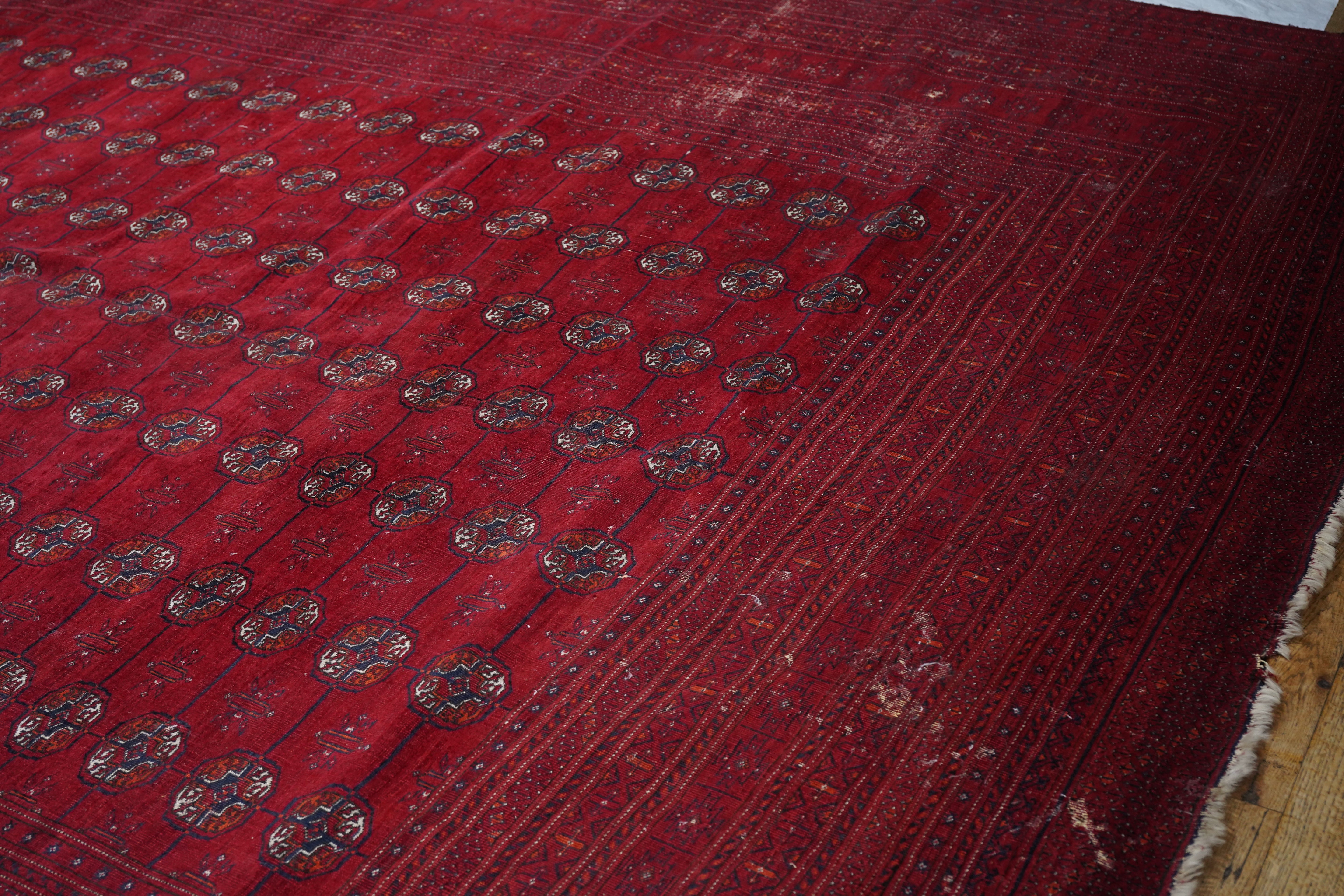 Vintage Afgan Turkmen Rug 10'0" x 16' 11''