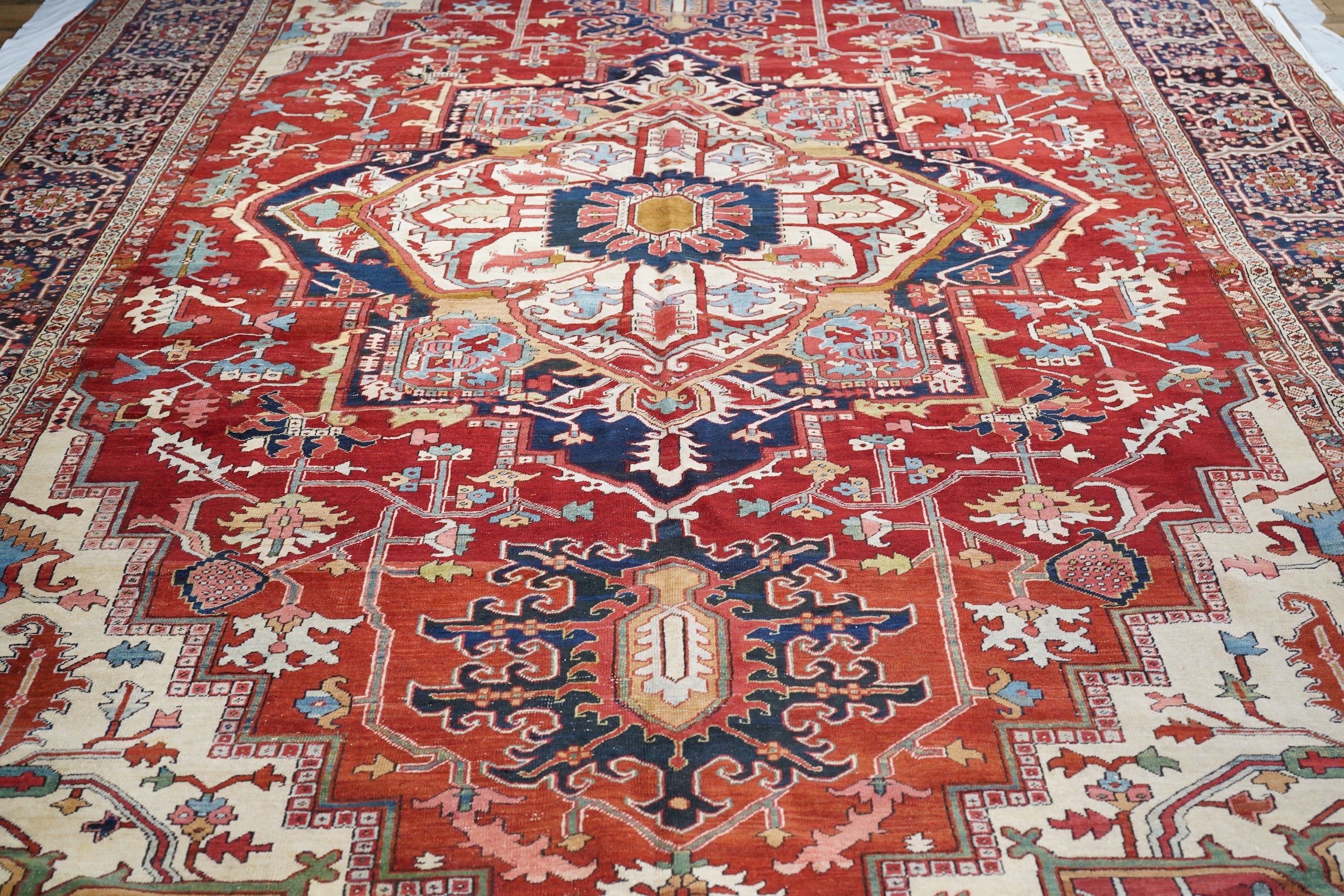 Antique Serapi Rug 10' 8" x 18' 10''
