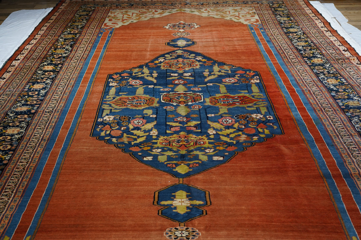 Fine Antique Haji Jalili Tabriz Rug 9'7'' x 17'7''