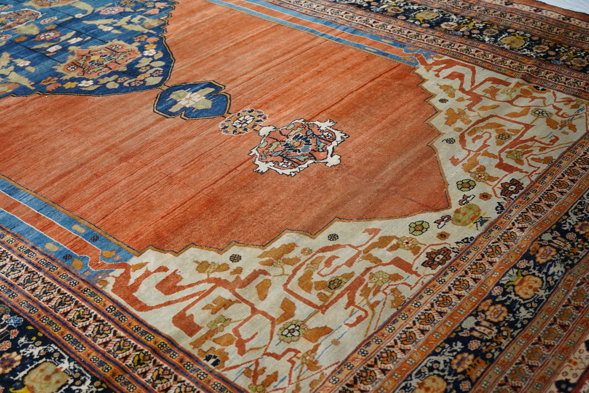 Fine Antique Haji Jalili Tabriz Rug 9'7'' x 17'7''