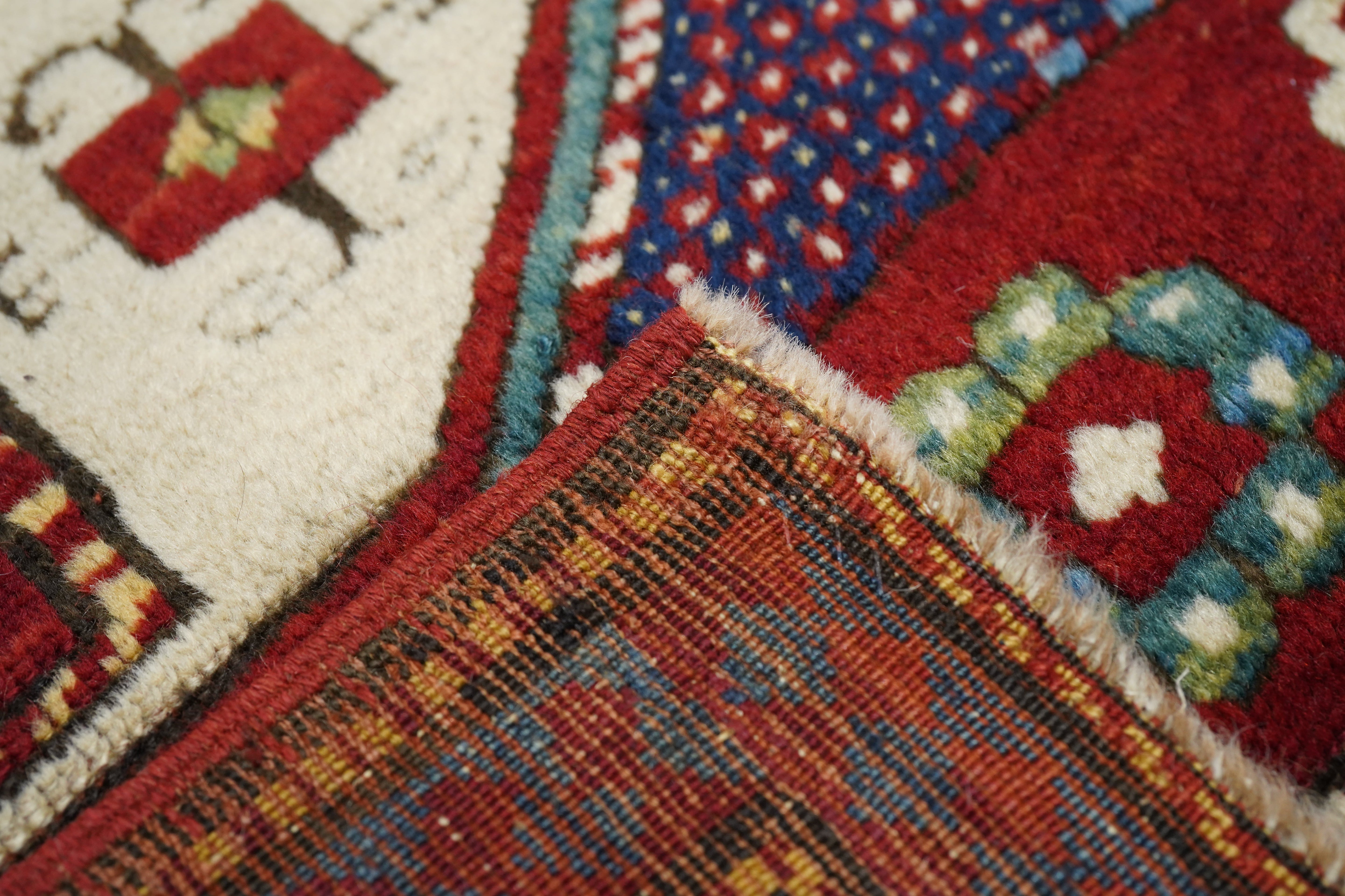 Antique Caucasian Kazak Rug 5' 3'' x 8' 0"