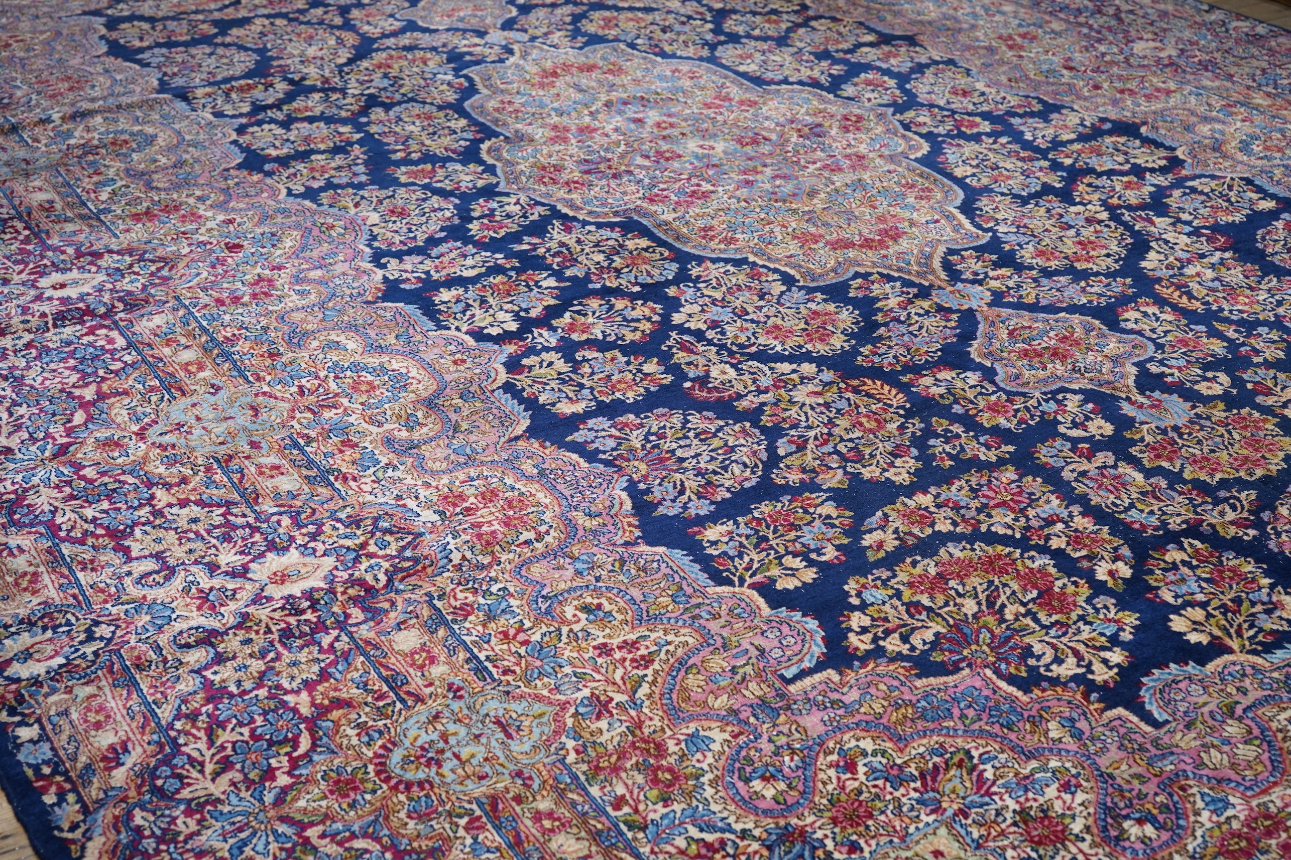 Vintage Kerman Rug 12' 0" x 19' 0"