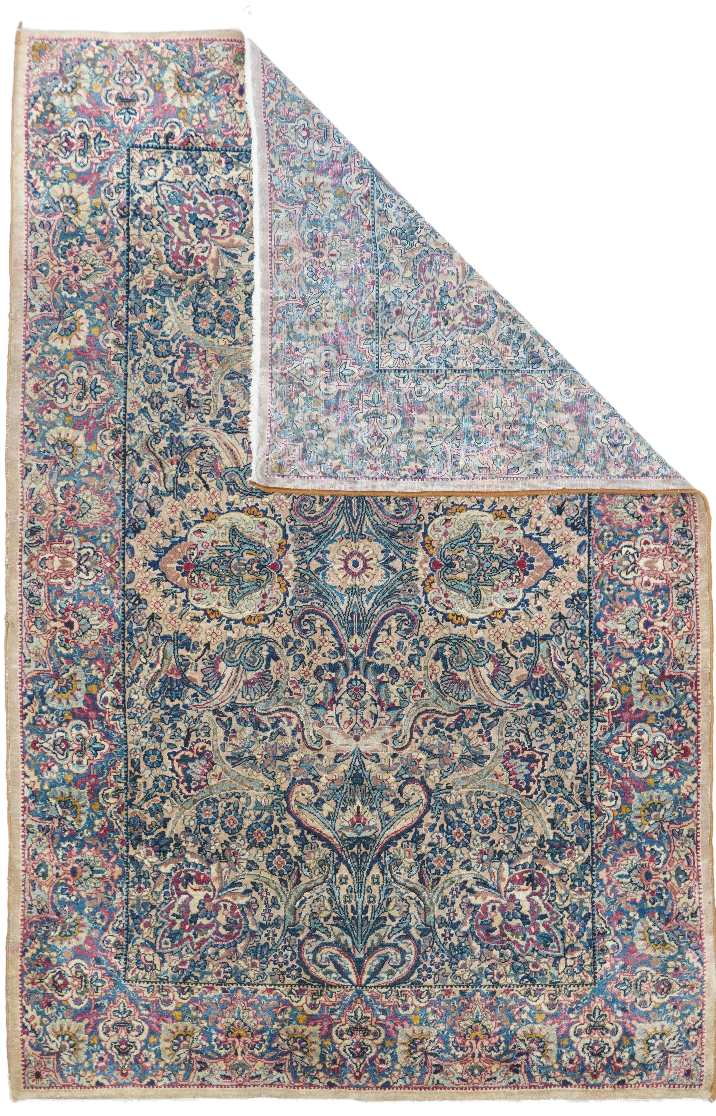 Antique Lavar Kerman Rug 3'11'' x 5'10''