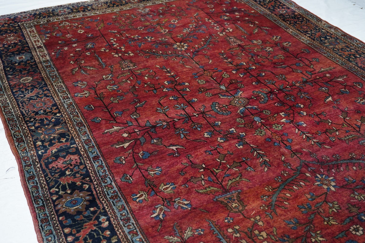 Antique Mohajeran Sarouk Rug 6'10'' x 10'4''