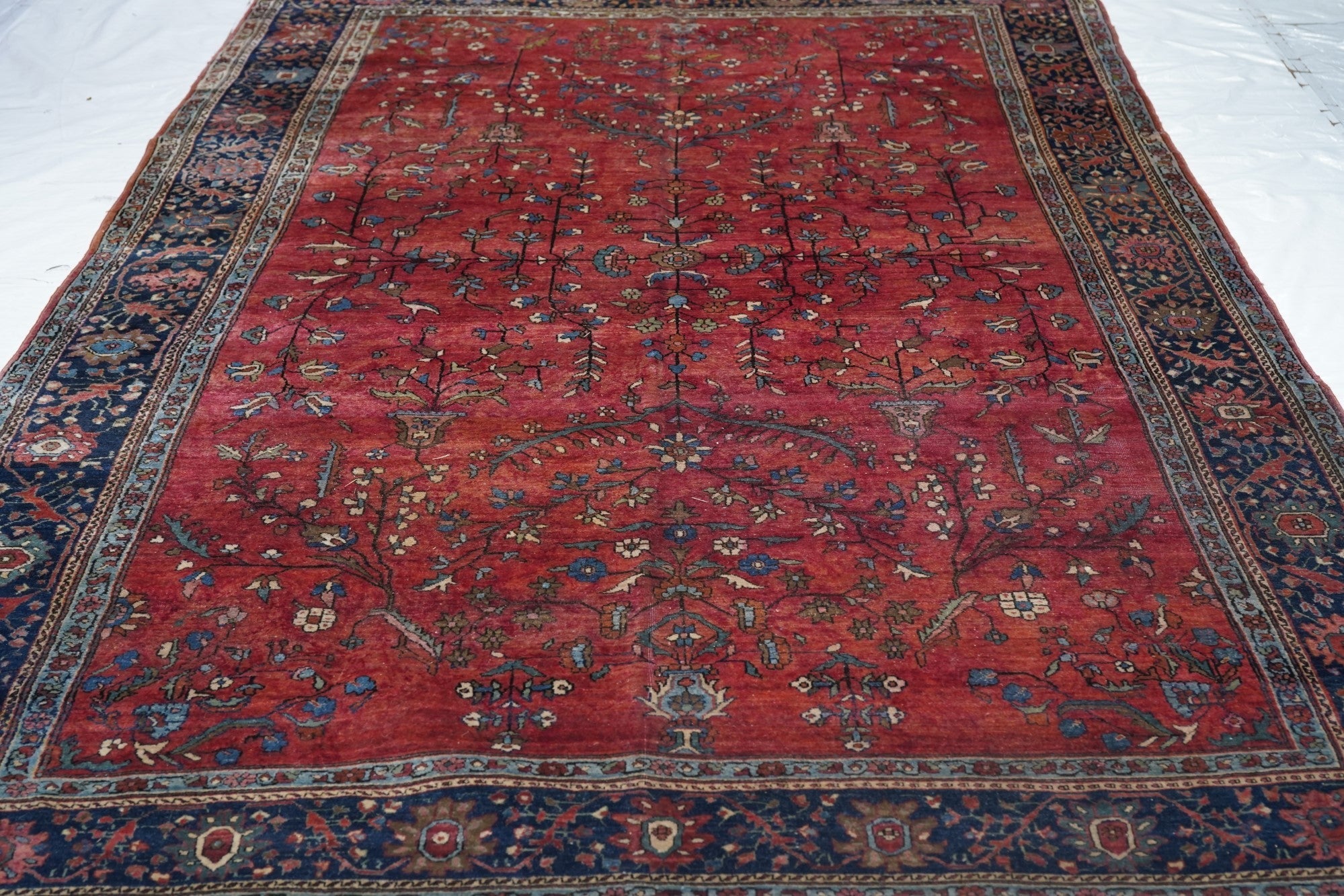 Antique Mohajeran Sarouk Rug 6'10'' x 10'4''