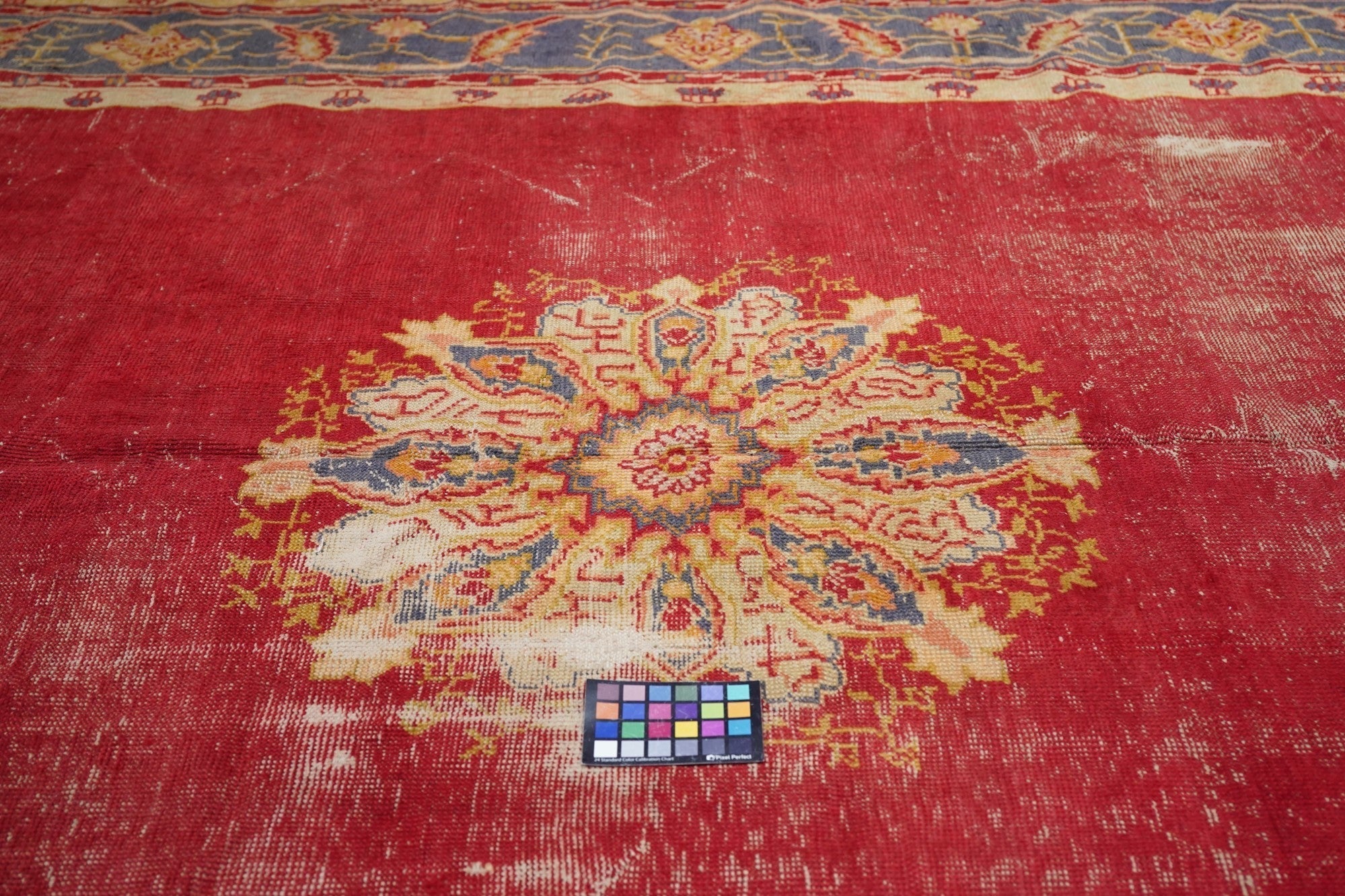 Antique Oushak Shabby Chic Rug 10'0" x 12'8''