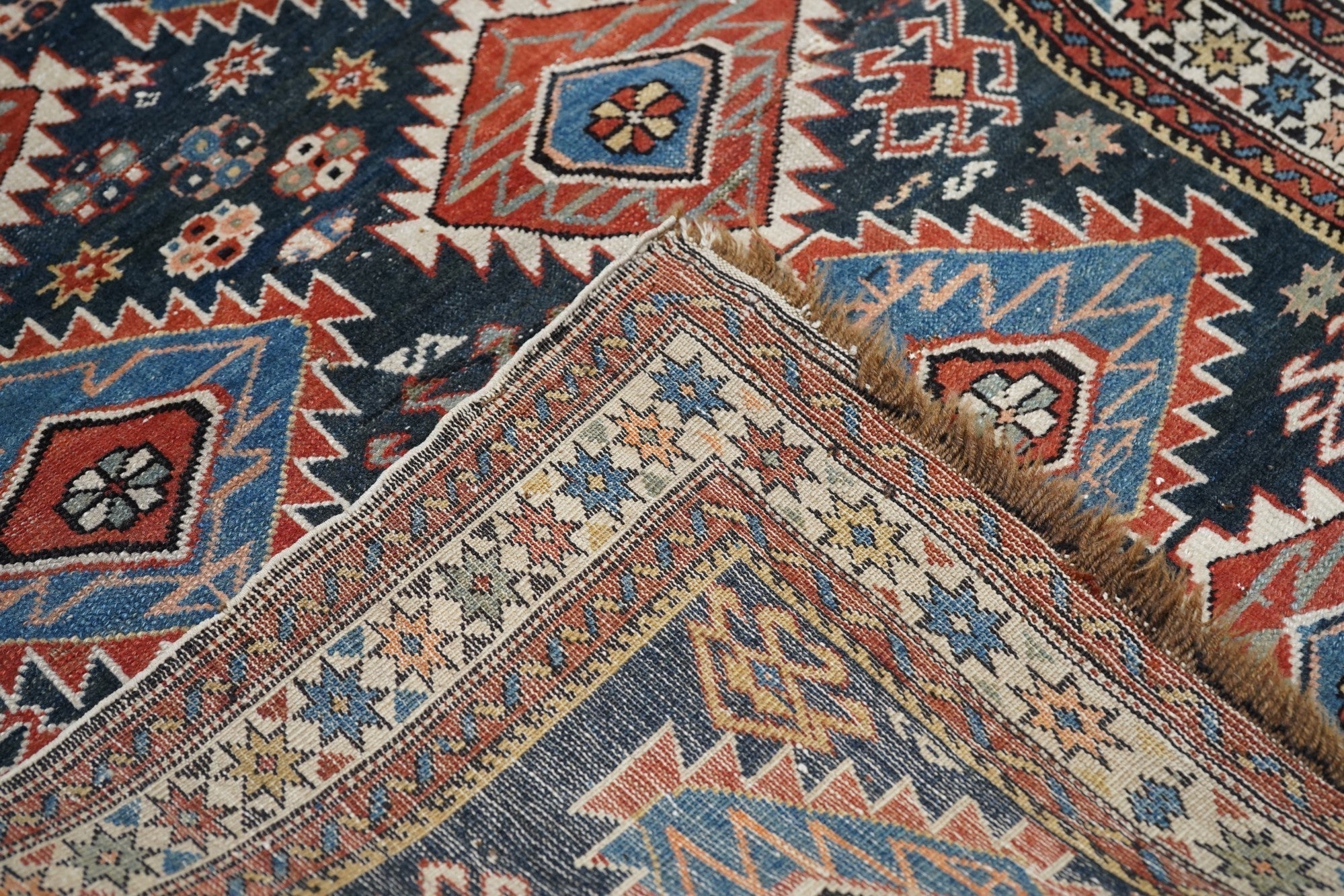 Antique Caucasian Shirvan Rug 2'9'' x 3'9''