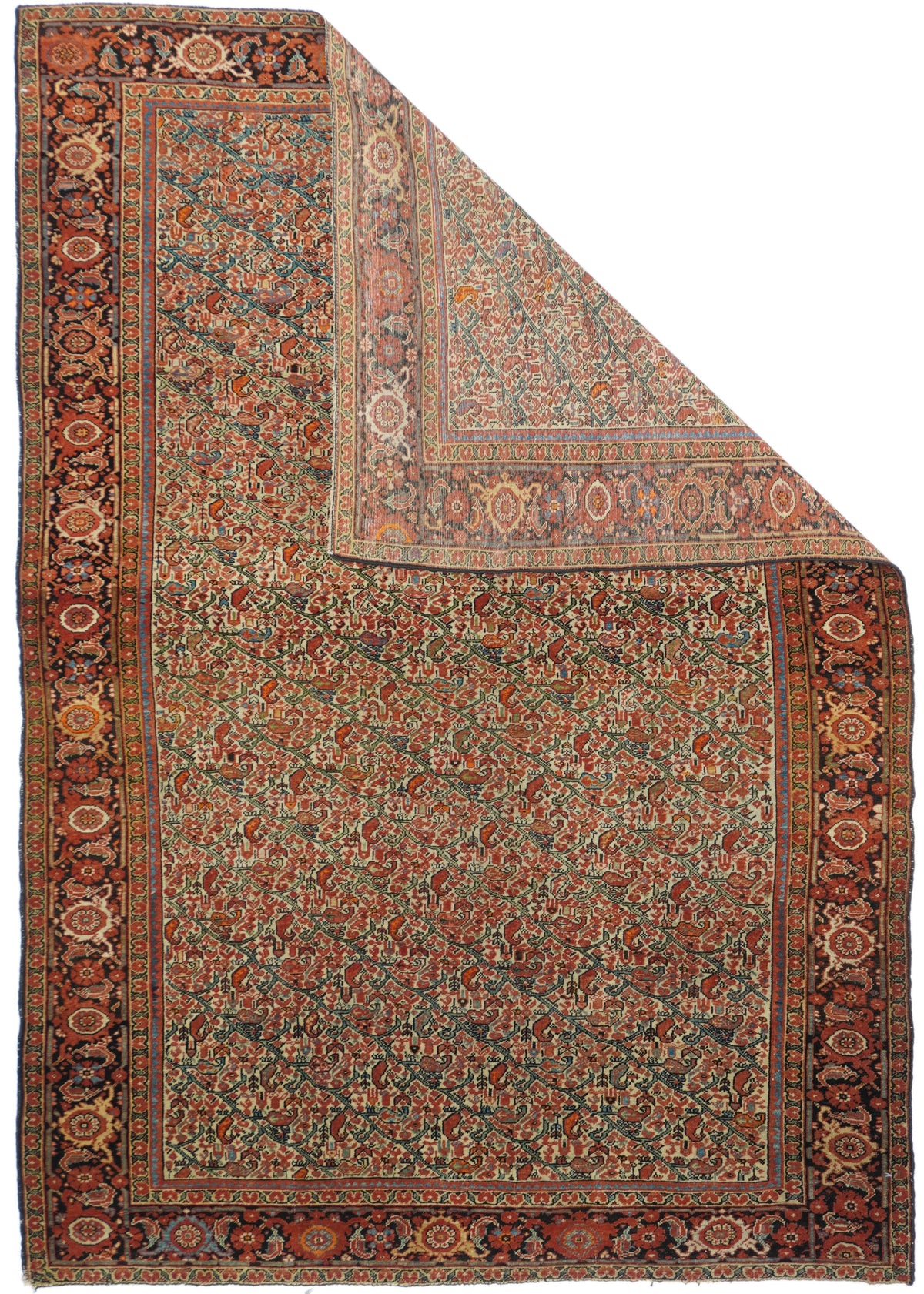 Antique Malayer Rug 4'4'' x 6'2''