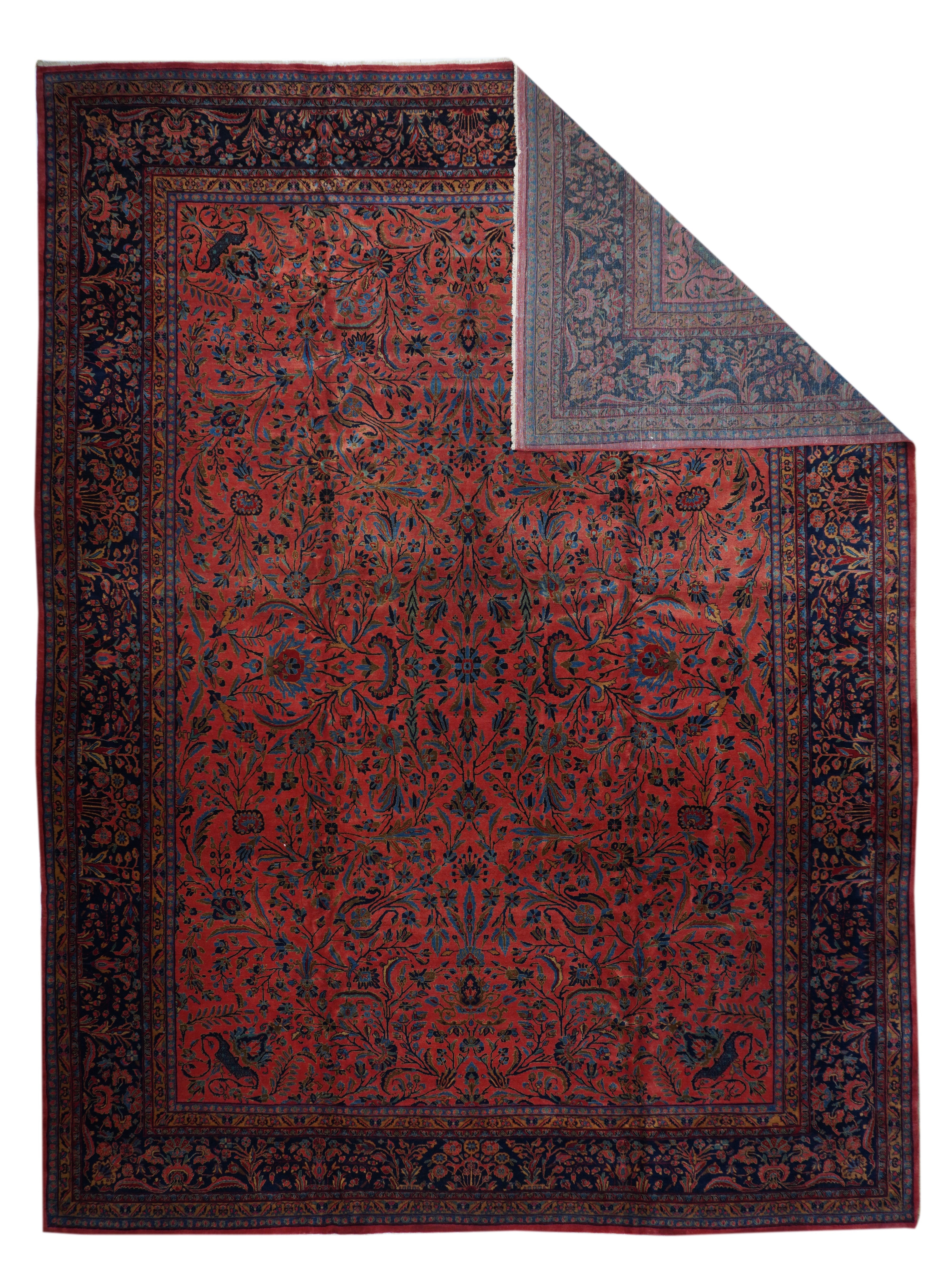 Antique Kashan Rug 11'7'' x 15'3''