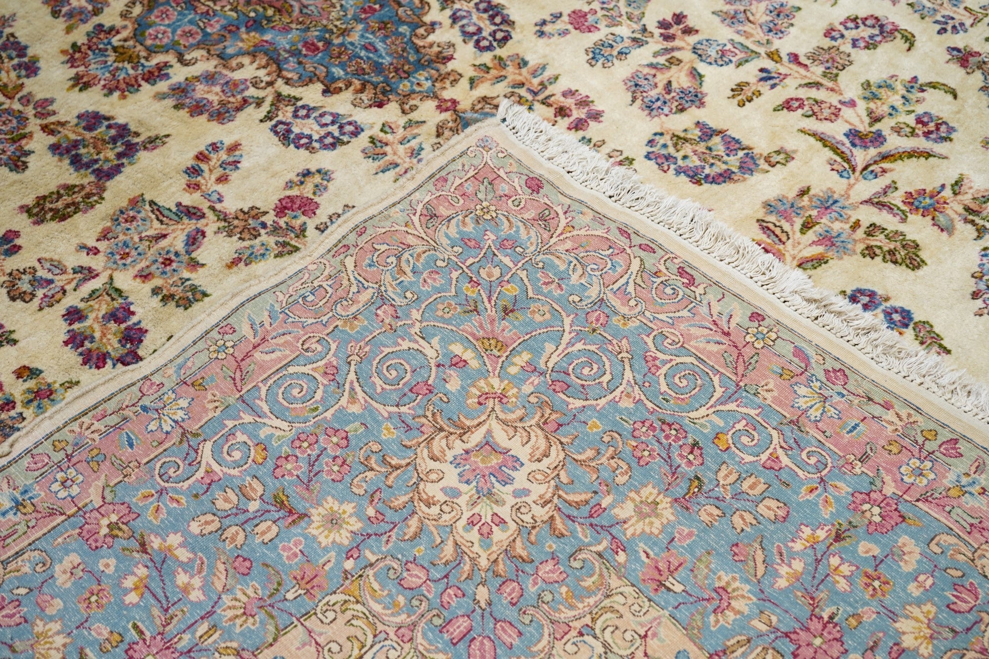 Vintage Kerman Rug 9'8'' x 13'7''