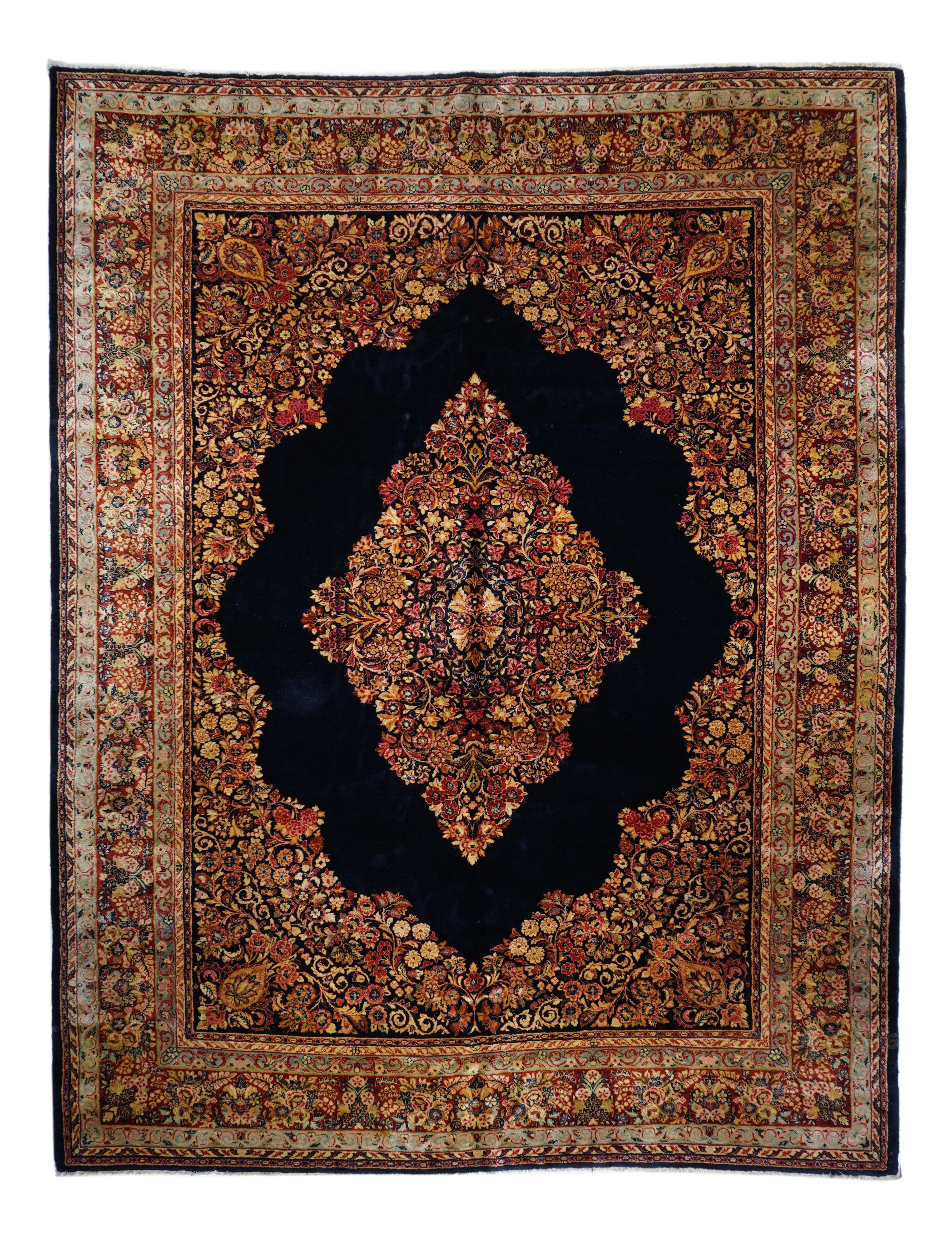 Vintage Sarouk Rug 10'2'' x 13'1''