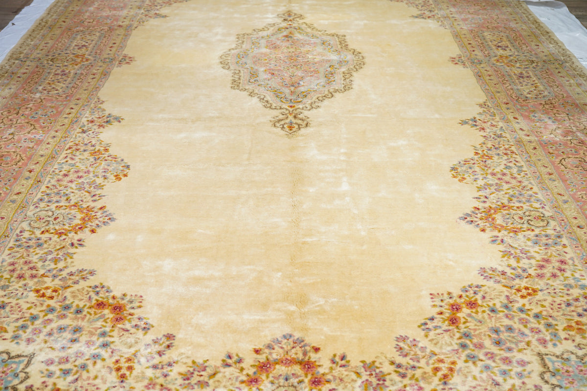Vintage Kerman Rug 10'1'' x 21'9''