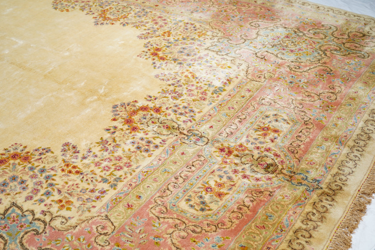 Vintage Kerman Rug 10'1'' x 21'9''