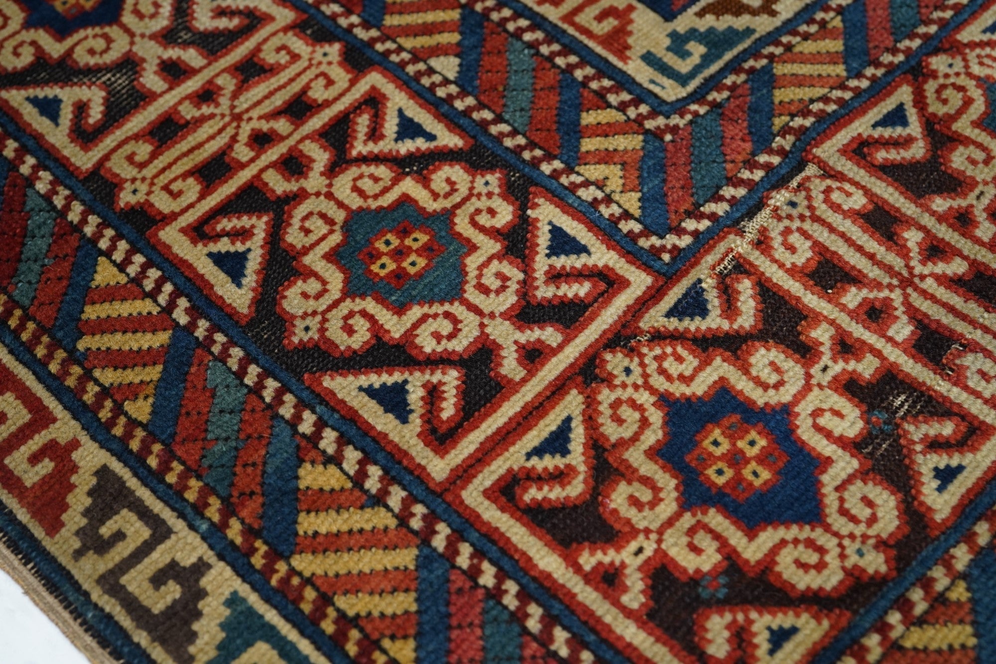 Antique Kuba Rug 3'7'' x 8'3''
