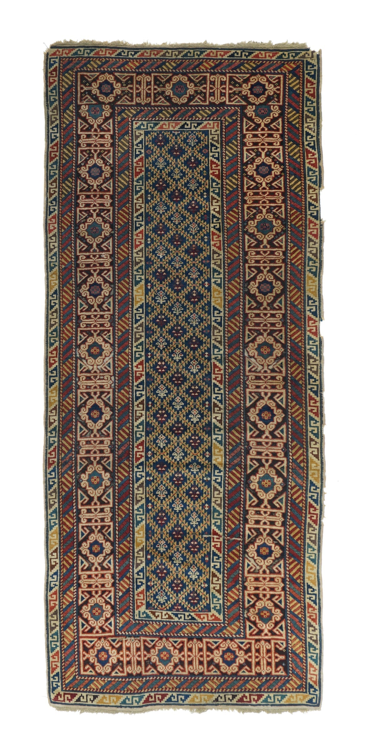 Antique Russian Kuba Rug 3'7'' x 8'3''