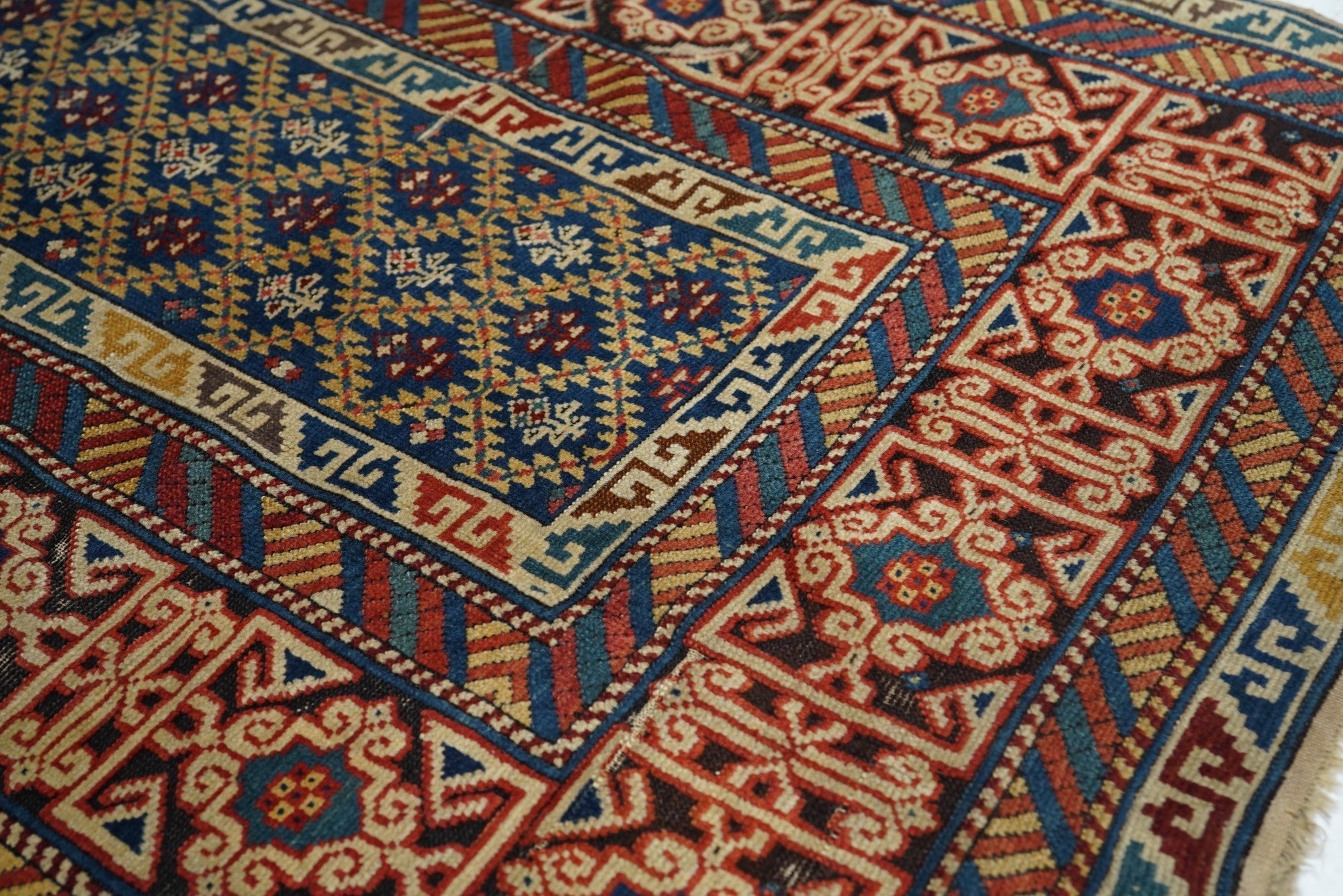 Antique Kuba Rug 3'7'' x 8'3''