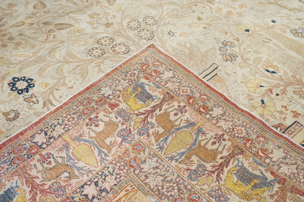 Antique Haji Jalili Tabriz Rug 9'10'' x 12'4''