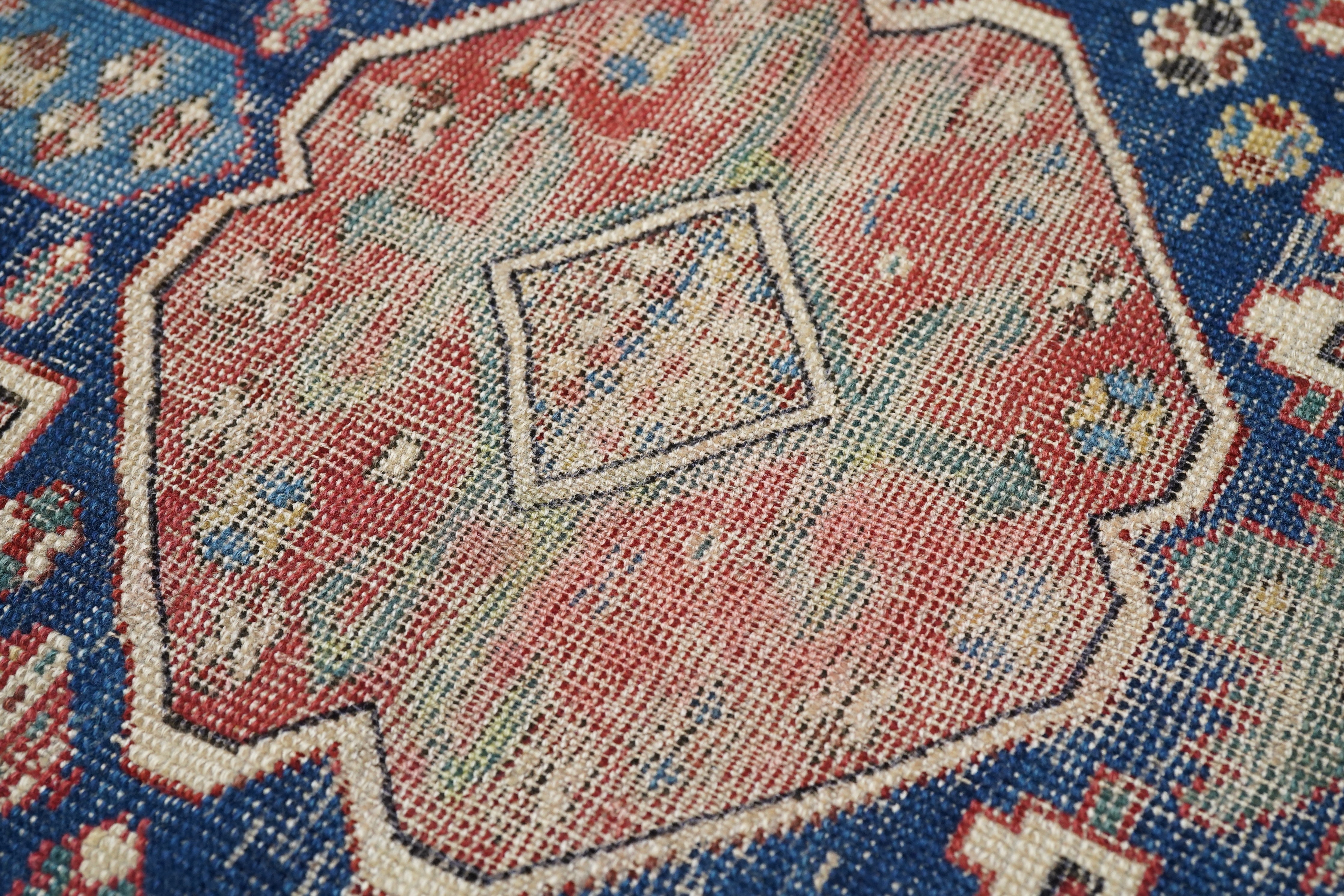 Antique Caucasian Kazak Runner 3'6'' x 10'9''