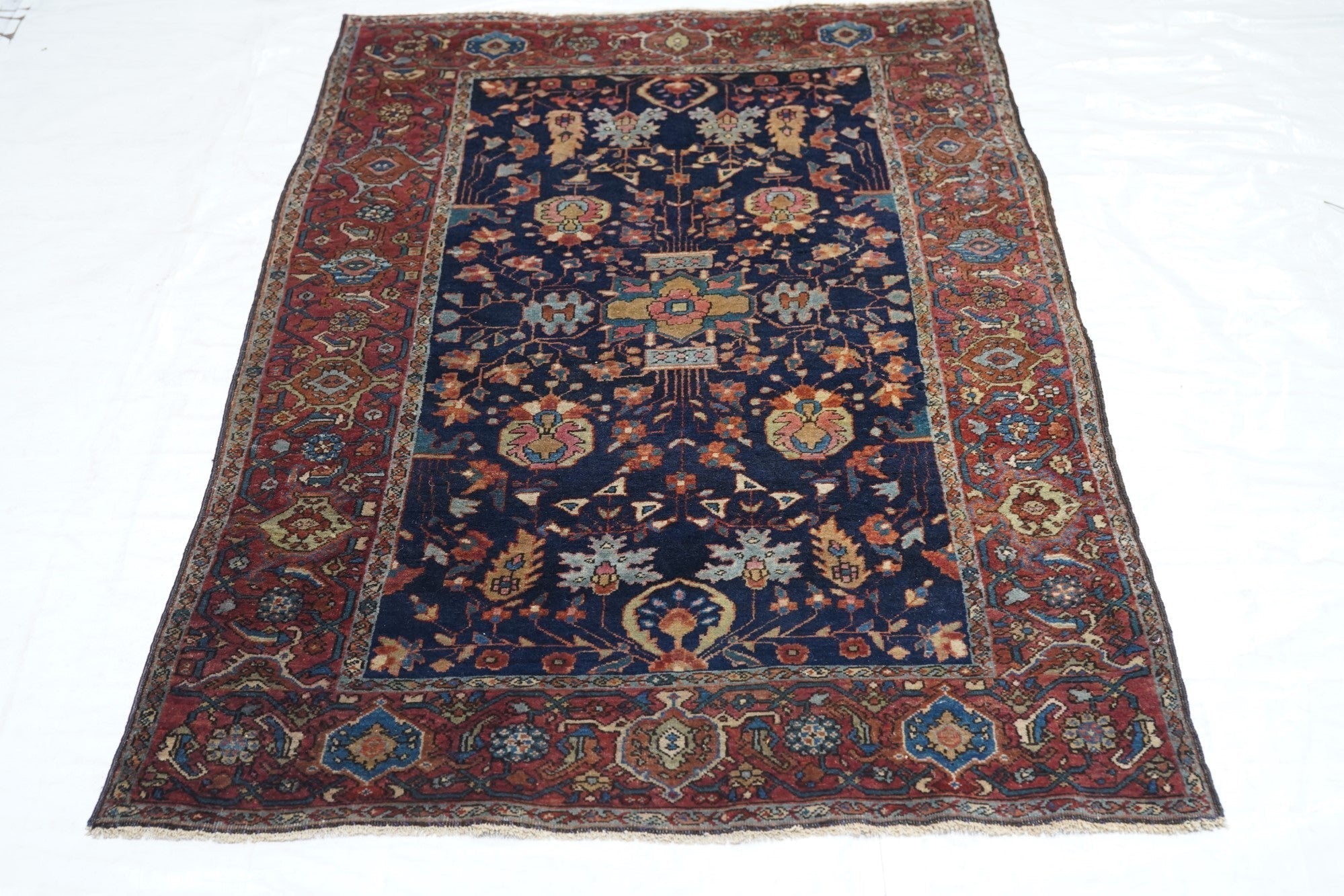 Antique Farahan Sarouk Rug 3'3'' x 4'11''