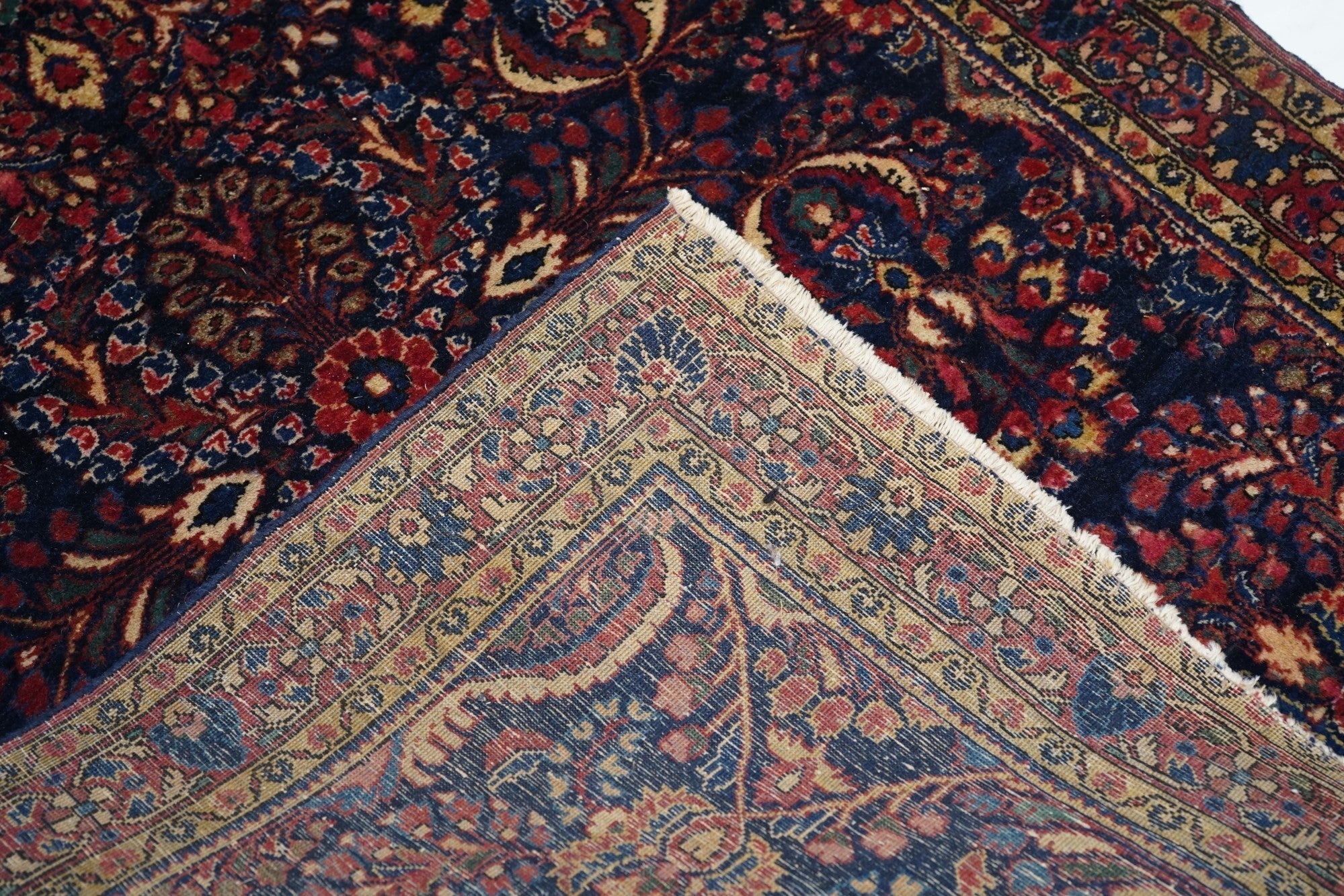Antique Sarouk Rug 3'4'' x 4'8''