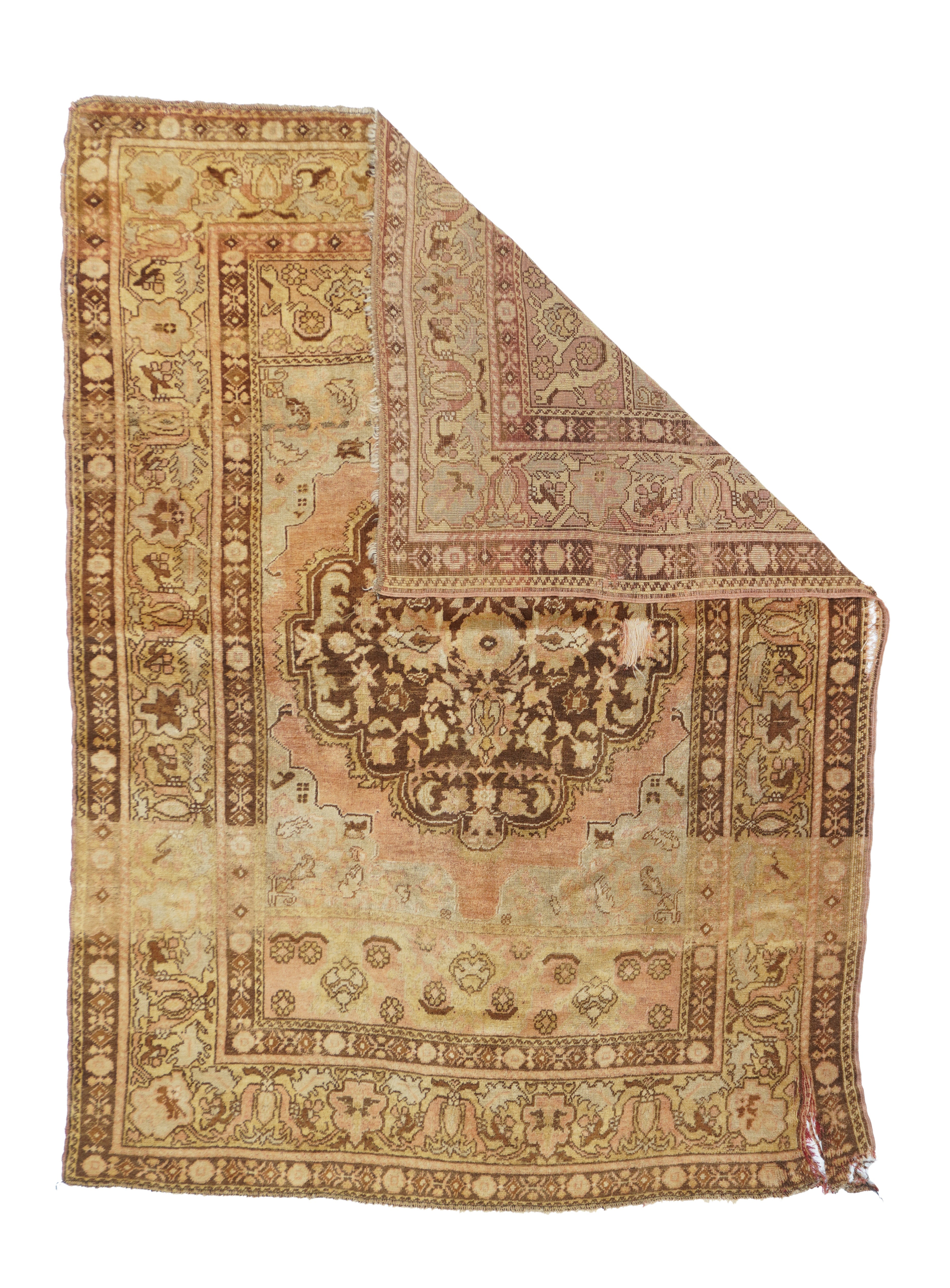 Vintage Turkish Rug 4'6'' x 6'5''