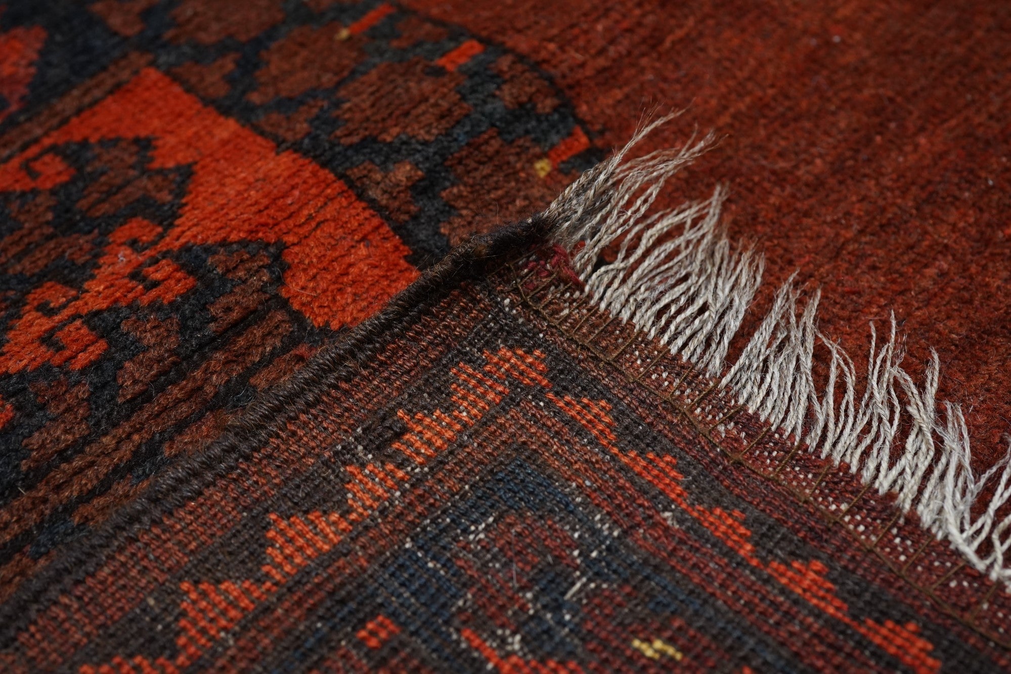 Vintage Afgan Rug 3'9'' x 5'5''